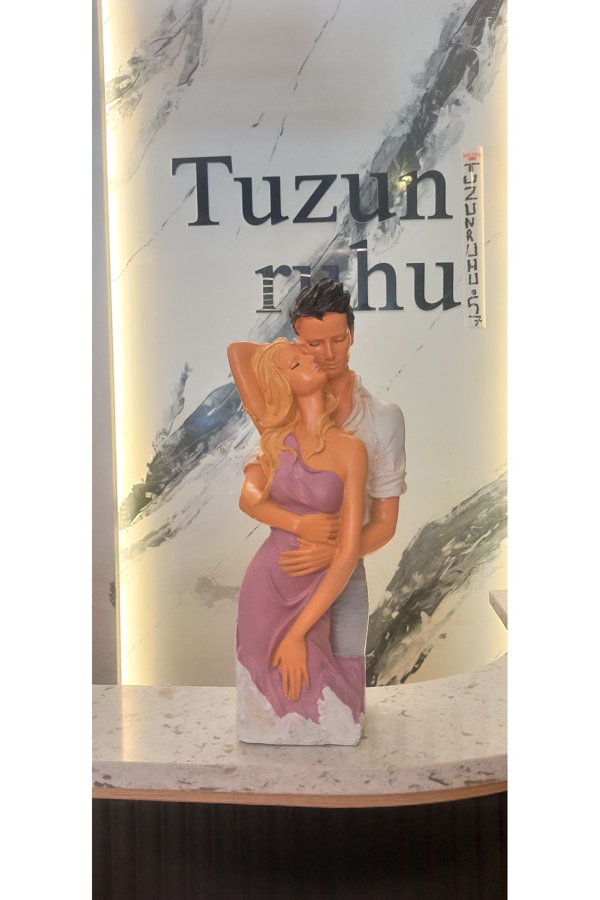 Tuzun Ruhu SEVGİLİ BİBLOSU ROMANTİK ÇİFT DEKORATİF OBJE