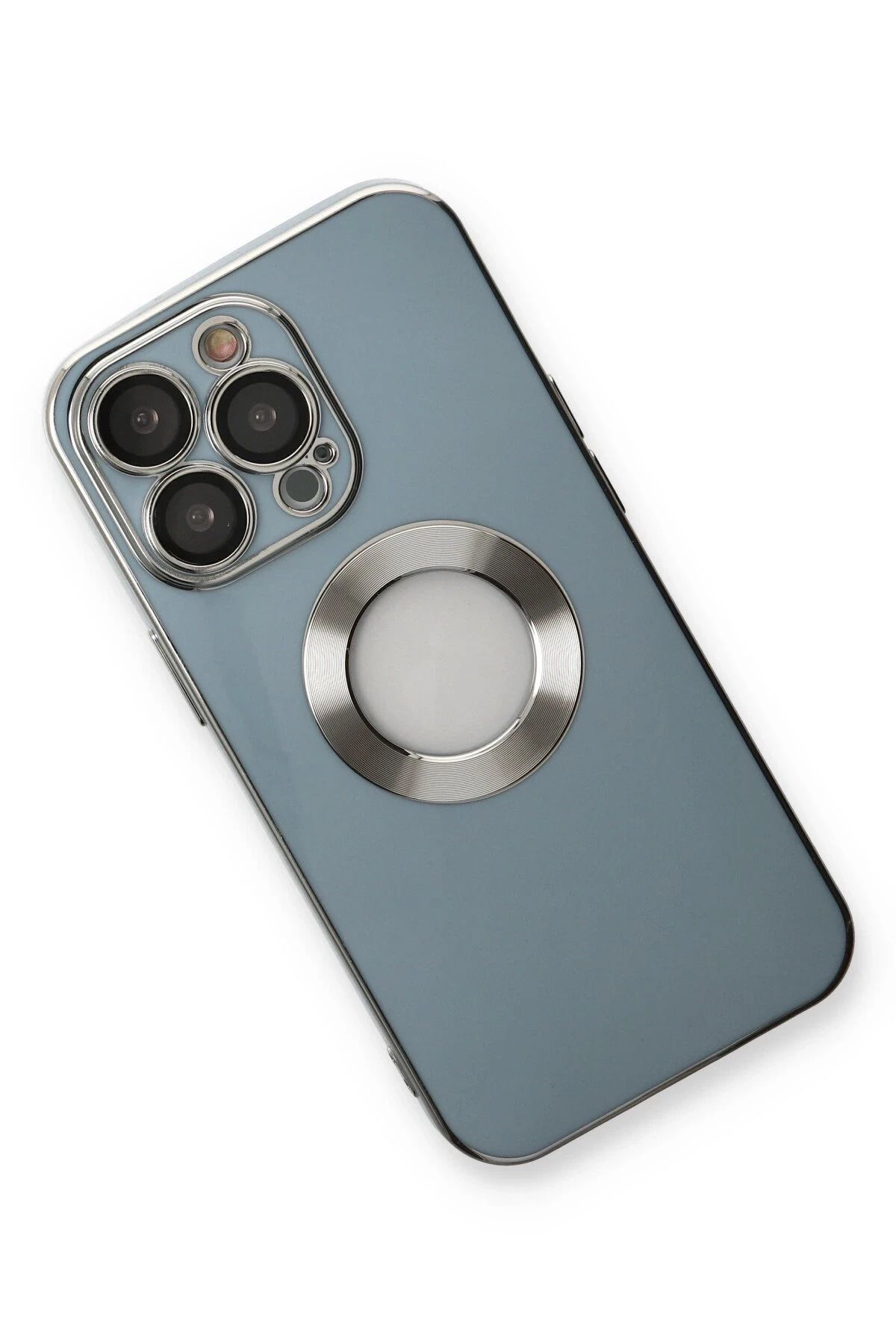NewFace iPhone 13 Pro Max Kılıf Store Silikon - Sierra Blue NRMSA