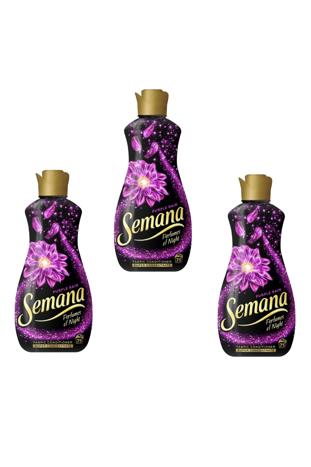 Semana Set 3 X Balsam Rufe Parfumuri De Noapte Purple Rain 1.65l 75 Spalari - One Size