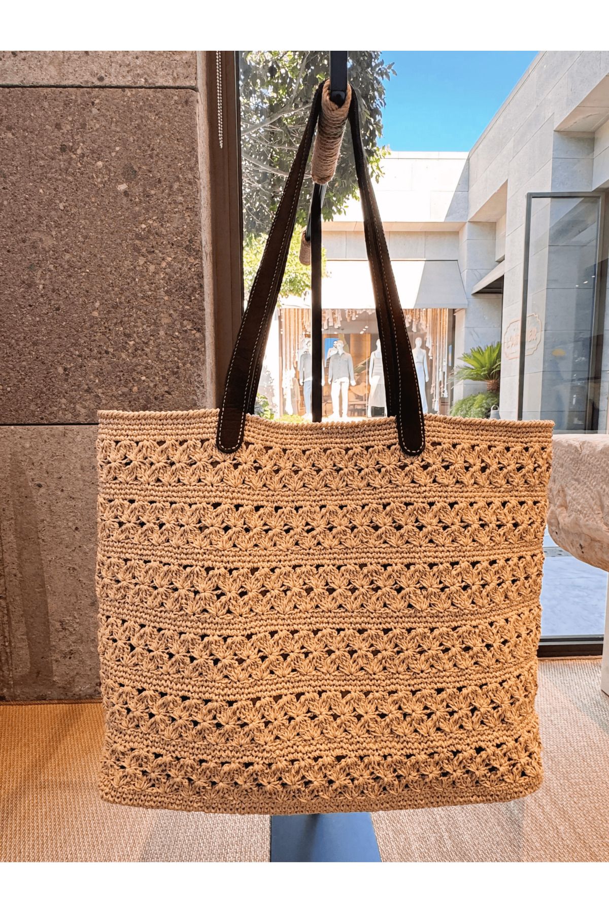 Nua Bags XL El Yapımı Örgü Çanta – Şık, Dayanıklı ve Geniş Aksesuar