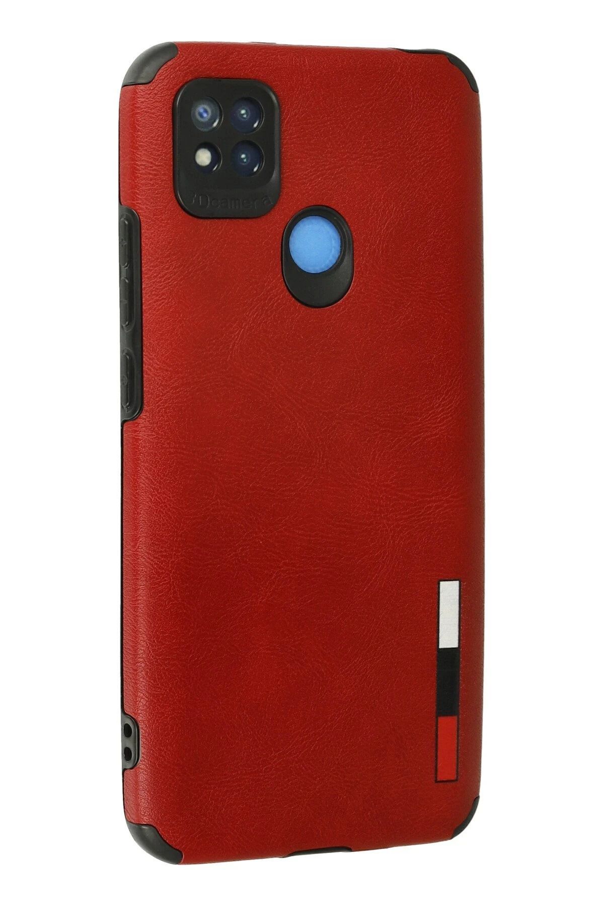 NewFace Xiaomi Redmi 9C Kılıf Loop Deri Silikon - Kırmızı GLSTD