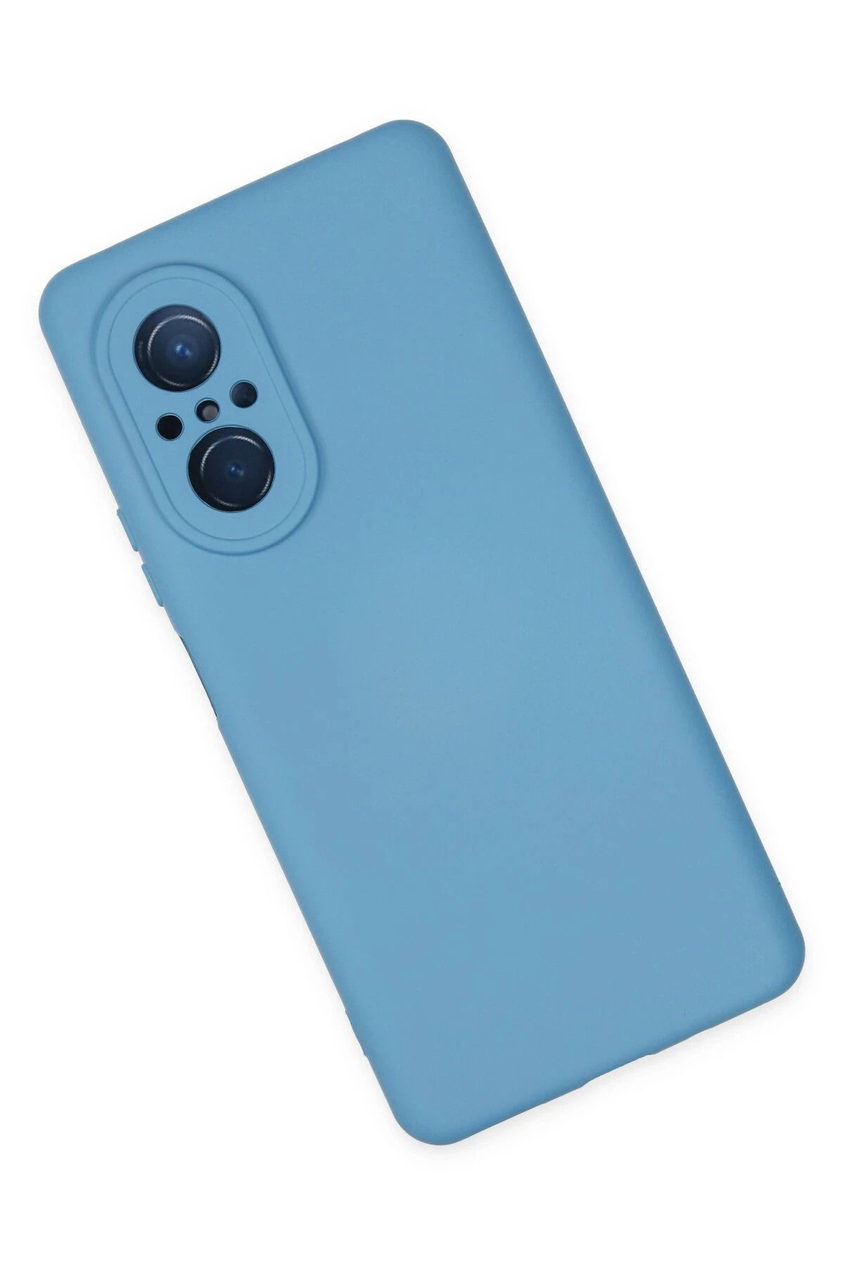 NewFace Huawei Nova 9 SE Kılıf Nano içi Kadife Silikon - Mavi WLZOR