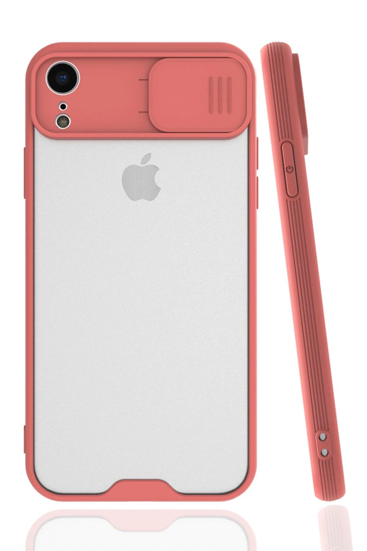 NewFace iPhone XR Kılıf Platin Kamera Koruma Silikon - Pembe WLZOR