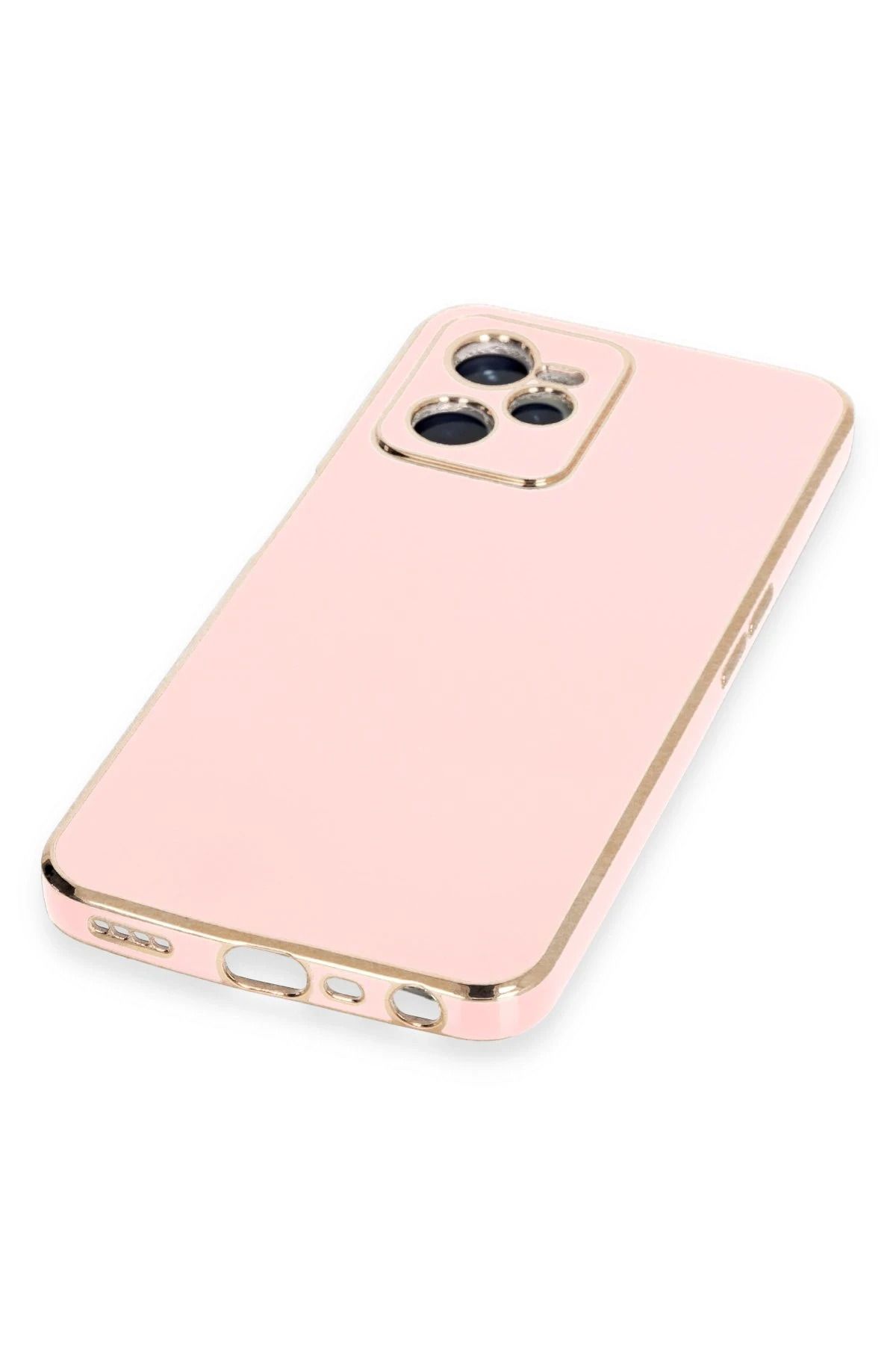 NewFace Realme C35 Kılıf Volet Silikon - Pembe WLZOR