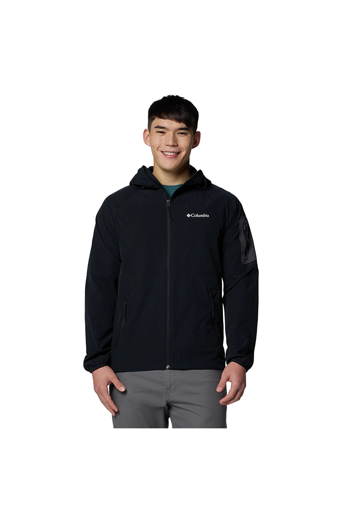 Columbia Tall Heights II Hooded Softshell Erkek Siyah Outdoor Mont WO9423-010