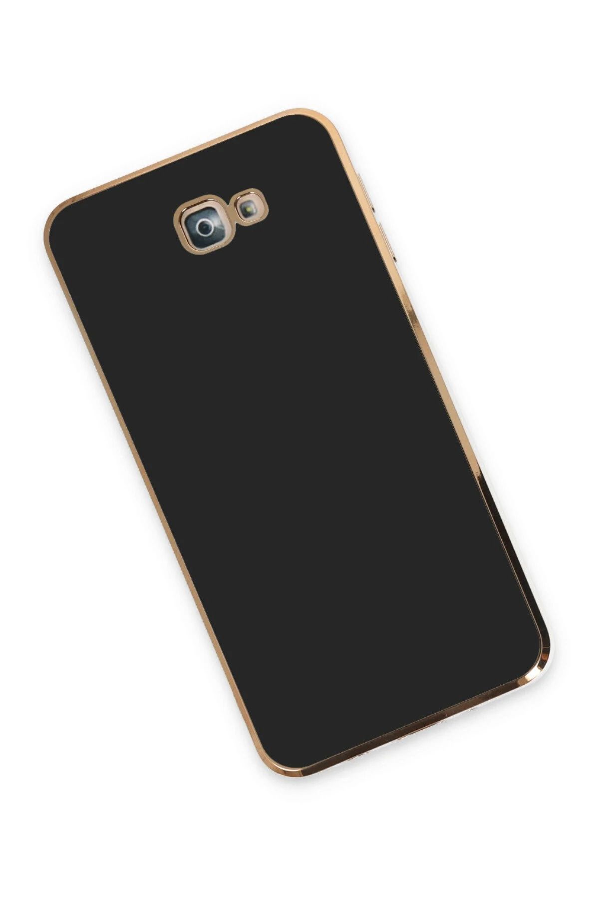 NewFace Samsung Galaxy J7 Prime Kılıf Volet Silikon - Siyah GLSTD