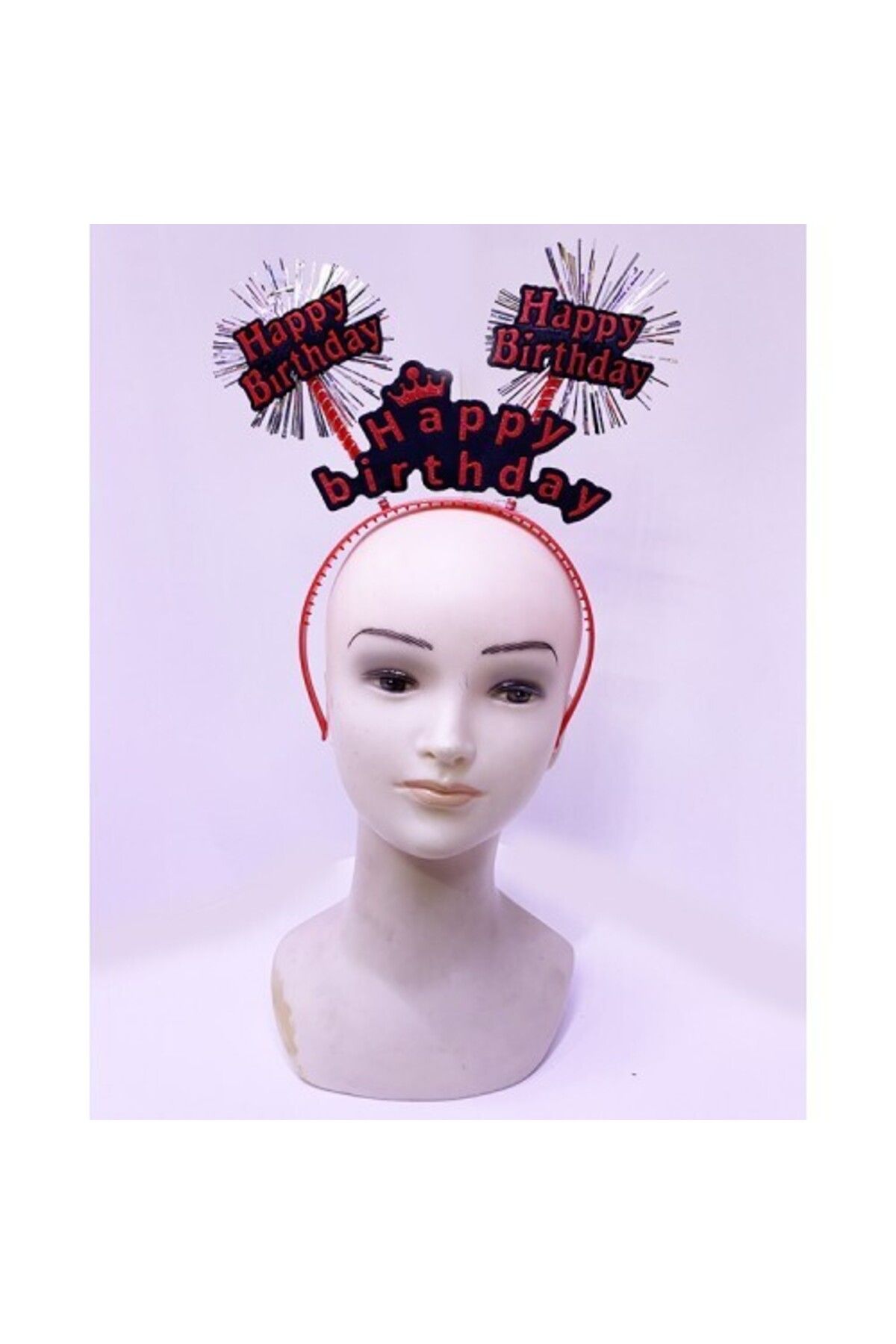 Otocub Happy Birthday Neon Kırmızı Doğum Günü Tacı