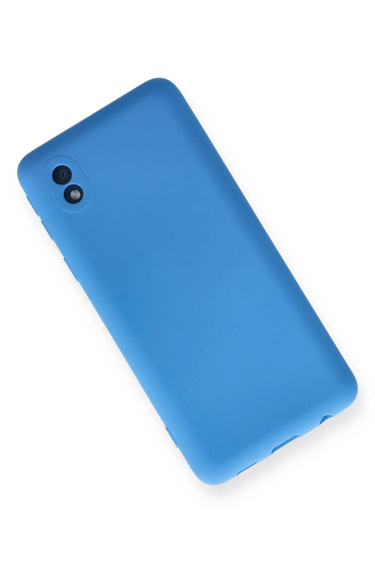 NewFace -Galaxy A01 Core Kılıf Nano içi Kadife Silikon - Mavi -