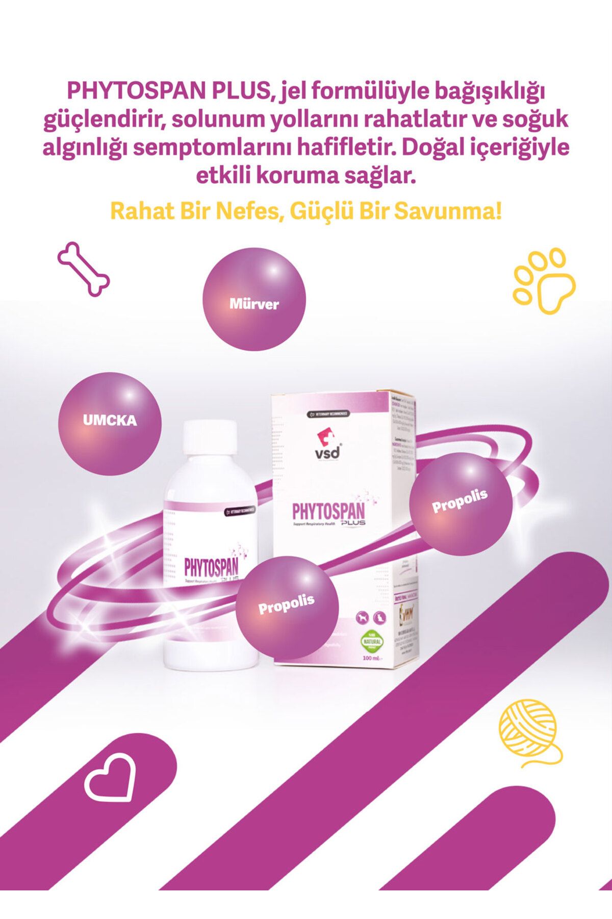 vsd PHYTOSPAN PLUS 100ml Jel Köpekler için Desteği
