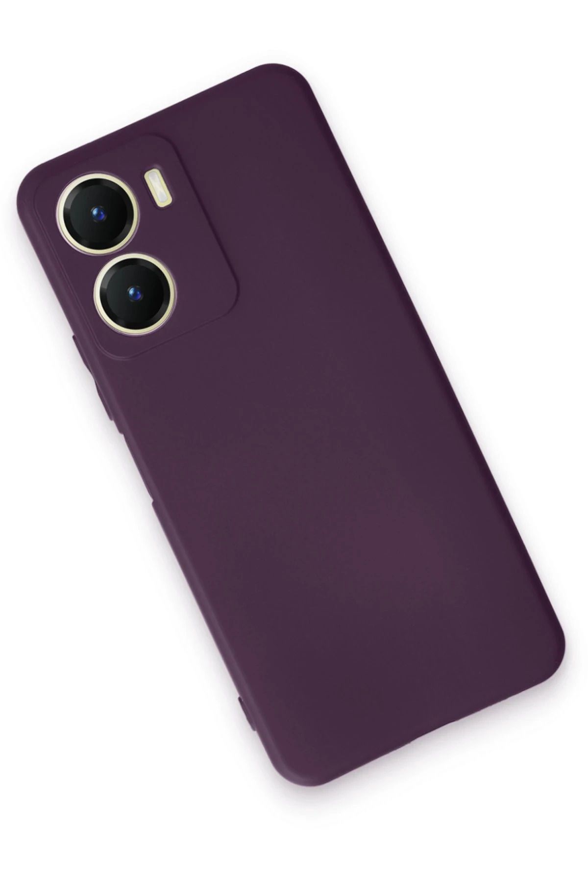 NewFace Vivo Y16 Kılıf First Silikon - Mor GLSTD