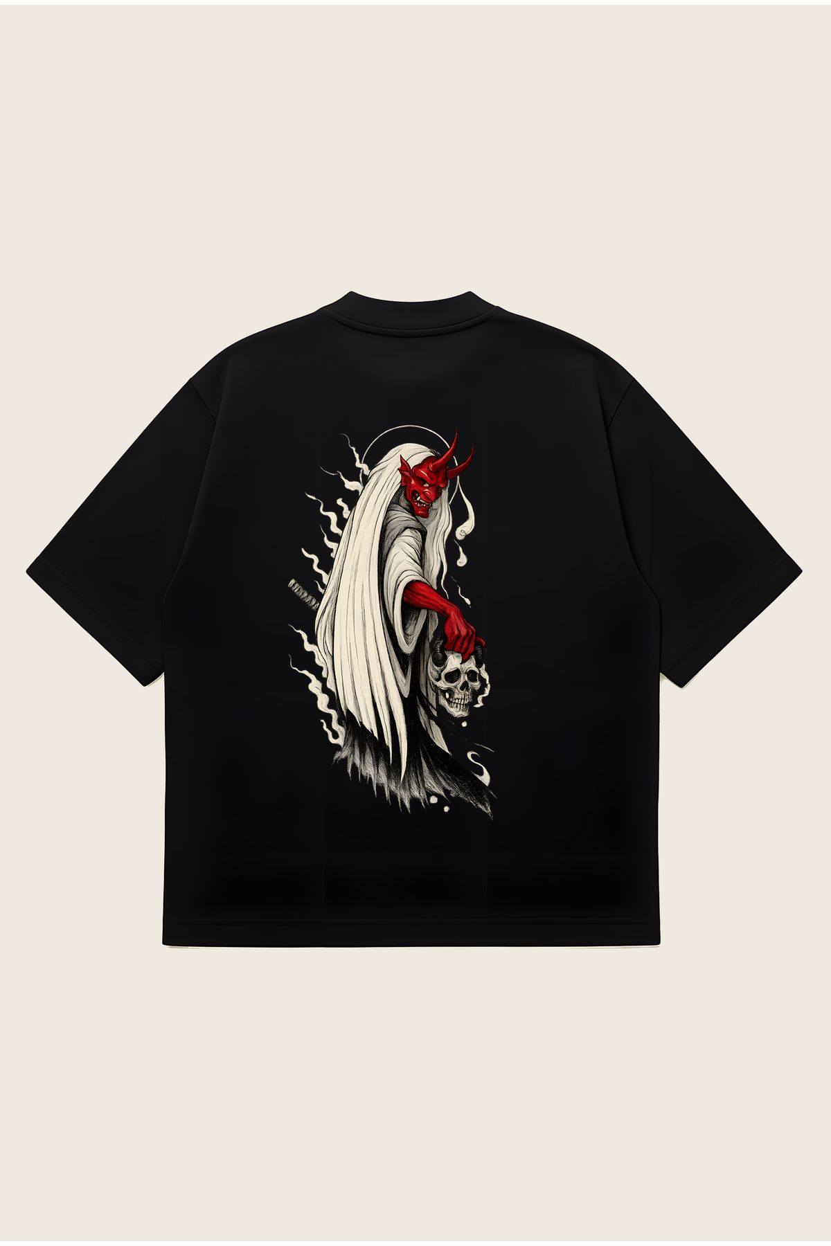 Moon Dancer Beast Unisex Oversize Baskılı Boxy Fit Kalın Kumaşlı T-shirt