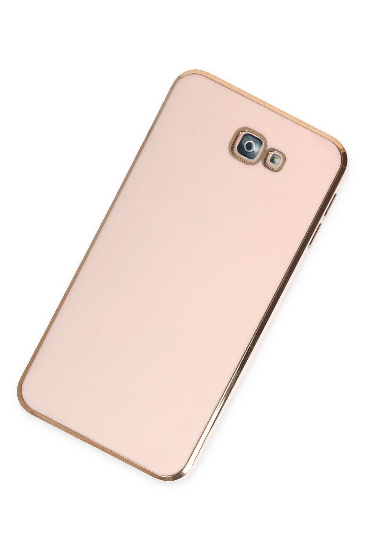 NewFace Samsung Galaxy J7 Prime Kılıf Volet Silikon - Pembe GLSTD
