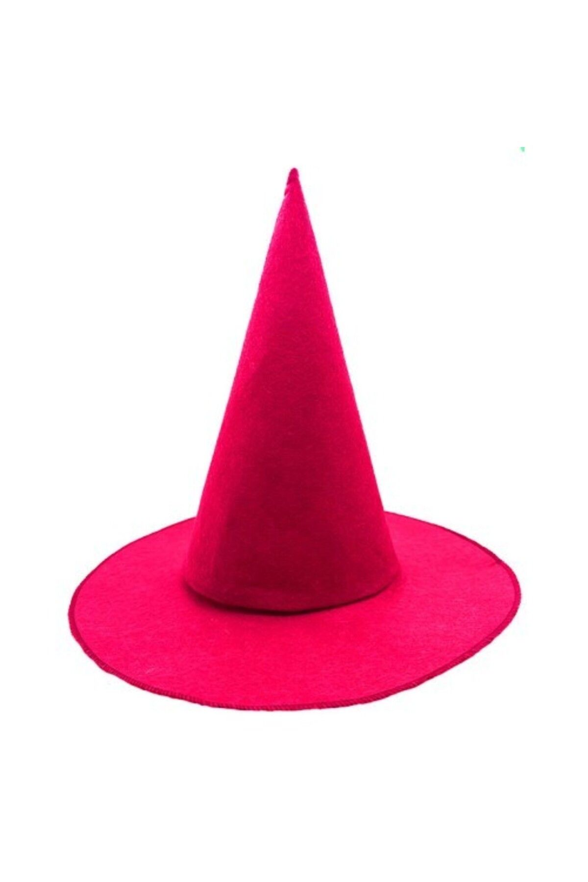 Otocub Pembe Fuşya Renk Keçe Cadı Şapkası Yetişkin Çocuk Uyumlu 35X38 cm