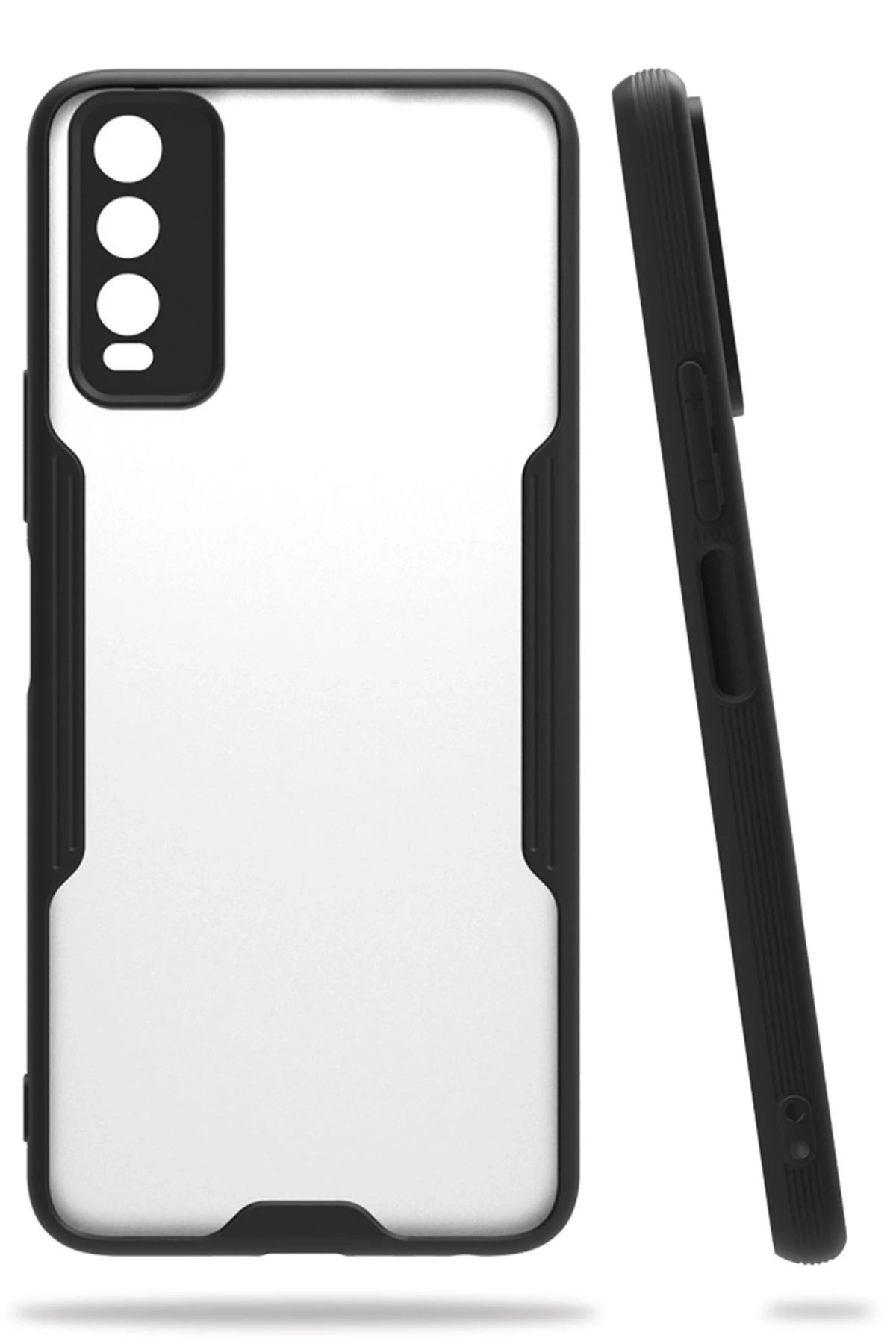 NewFace Vivo Y11S Kılıf Platin Silikon - Siyah WLZOR