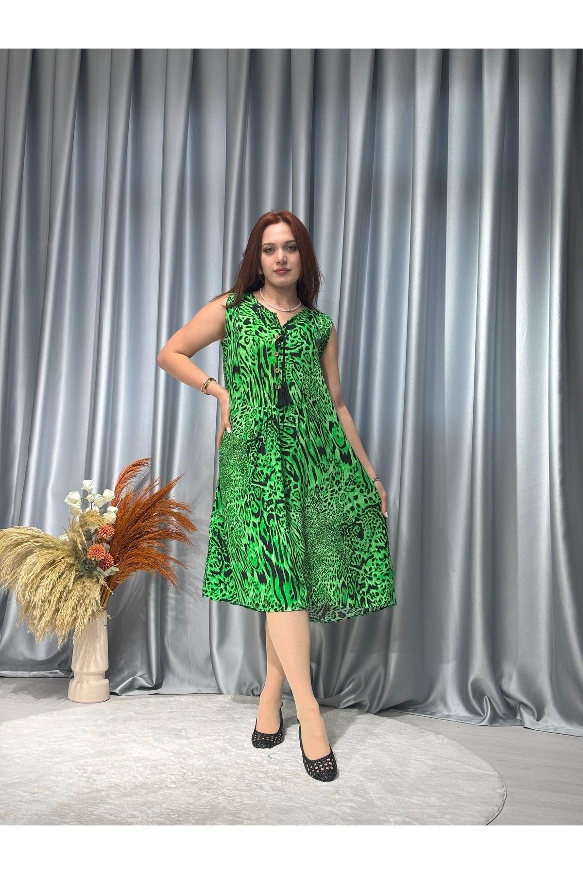 Butik Yazlık Askılı Elbise