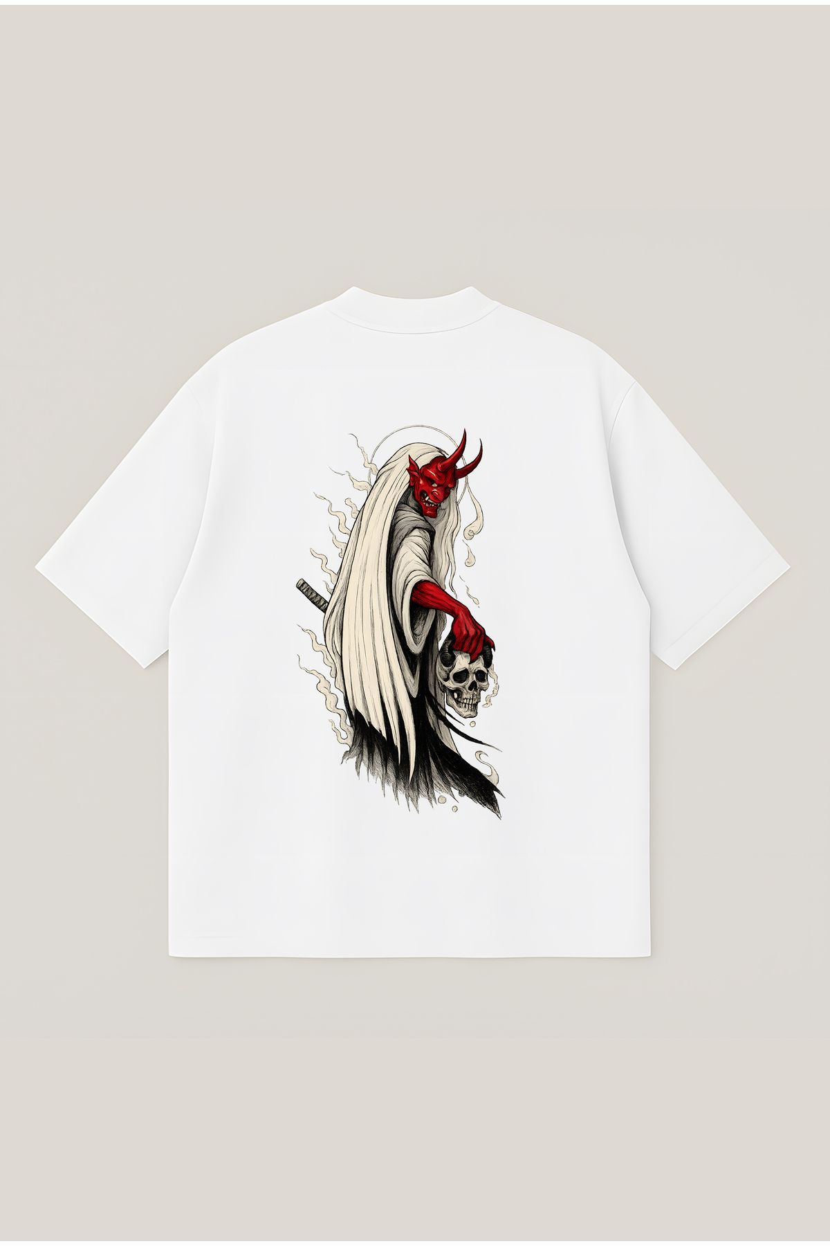 Moon Dancer Beast Unisex Oversize Baskılı Boxy Fit Kalın Kumaşlı T-shirt