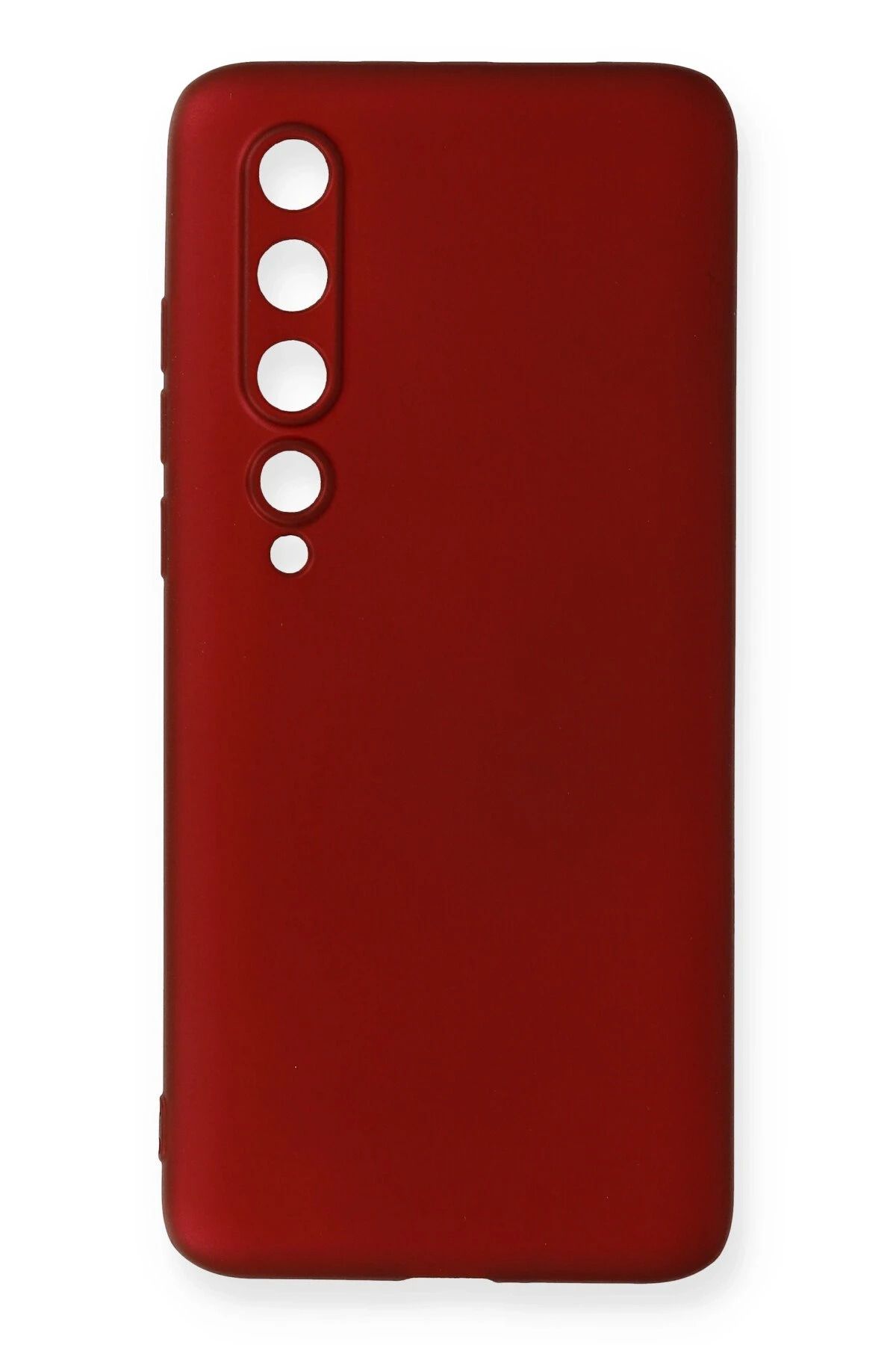NewFace Xiaomi Mi 10 Kılıf First Silikon - Bordo GLSTD