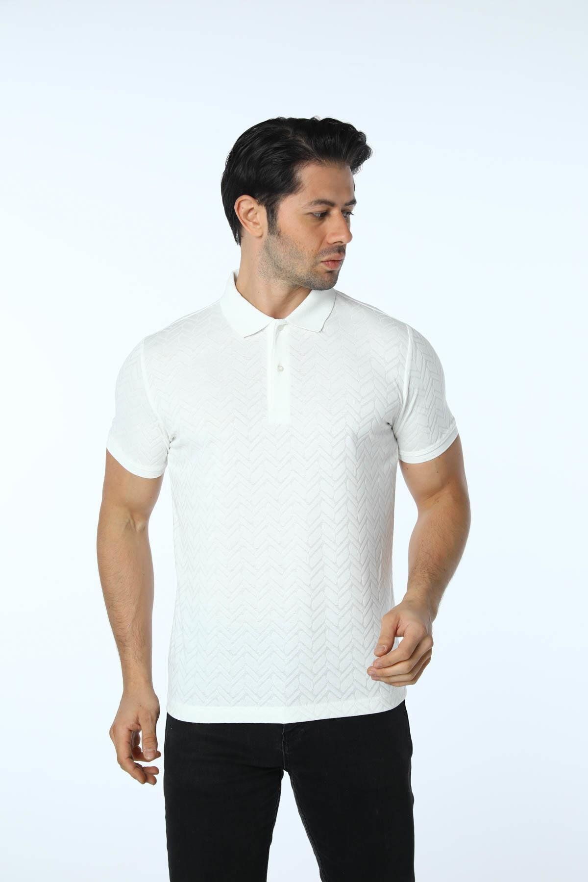 rugatchi Jakarlı Polo Yaka T-Shirt