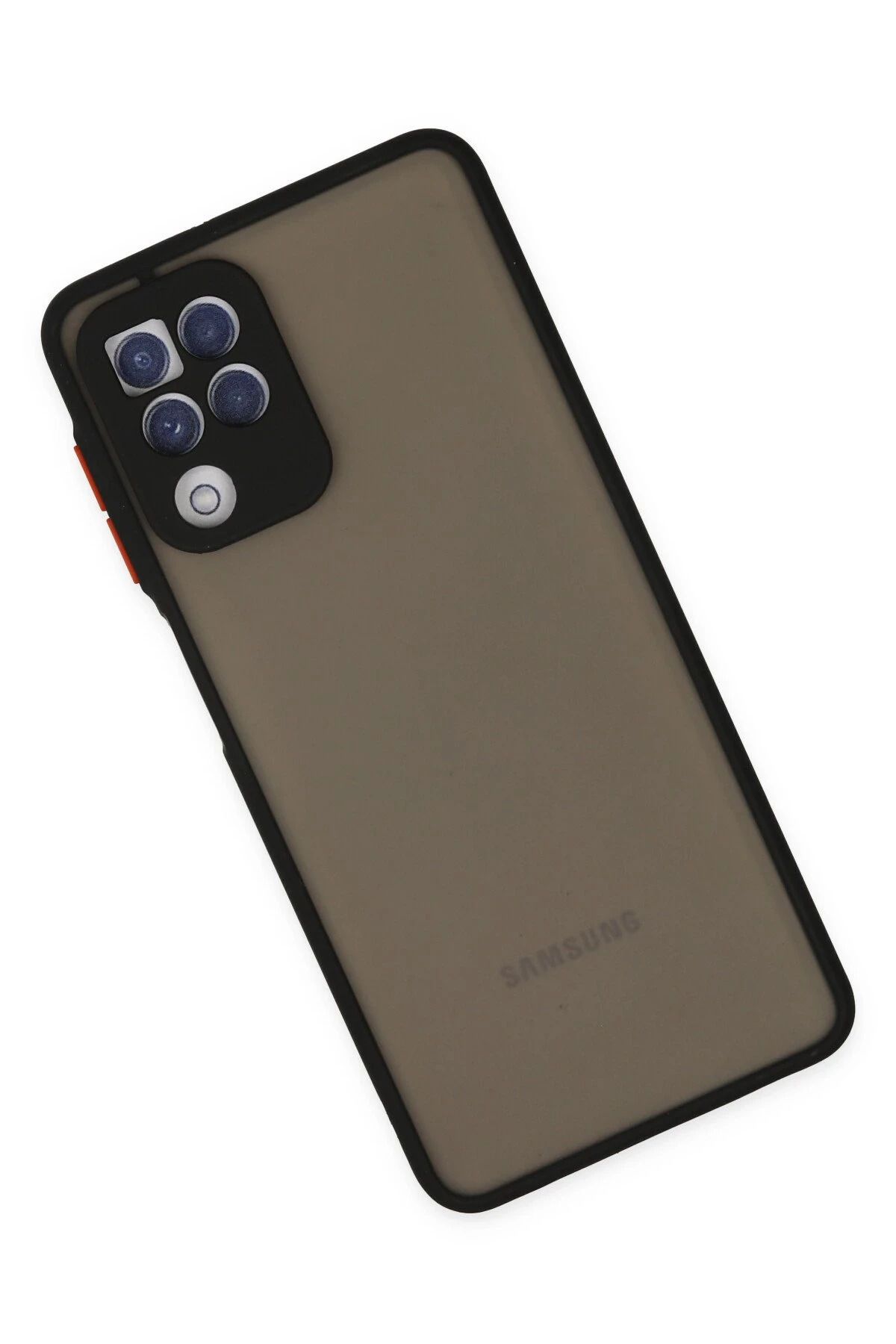NewFace Samsung Galaxy A22 Kılıf Montreal Silikon Kapak - Siyah SVLRS