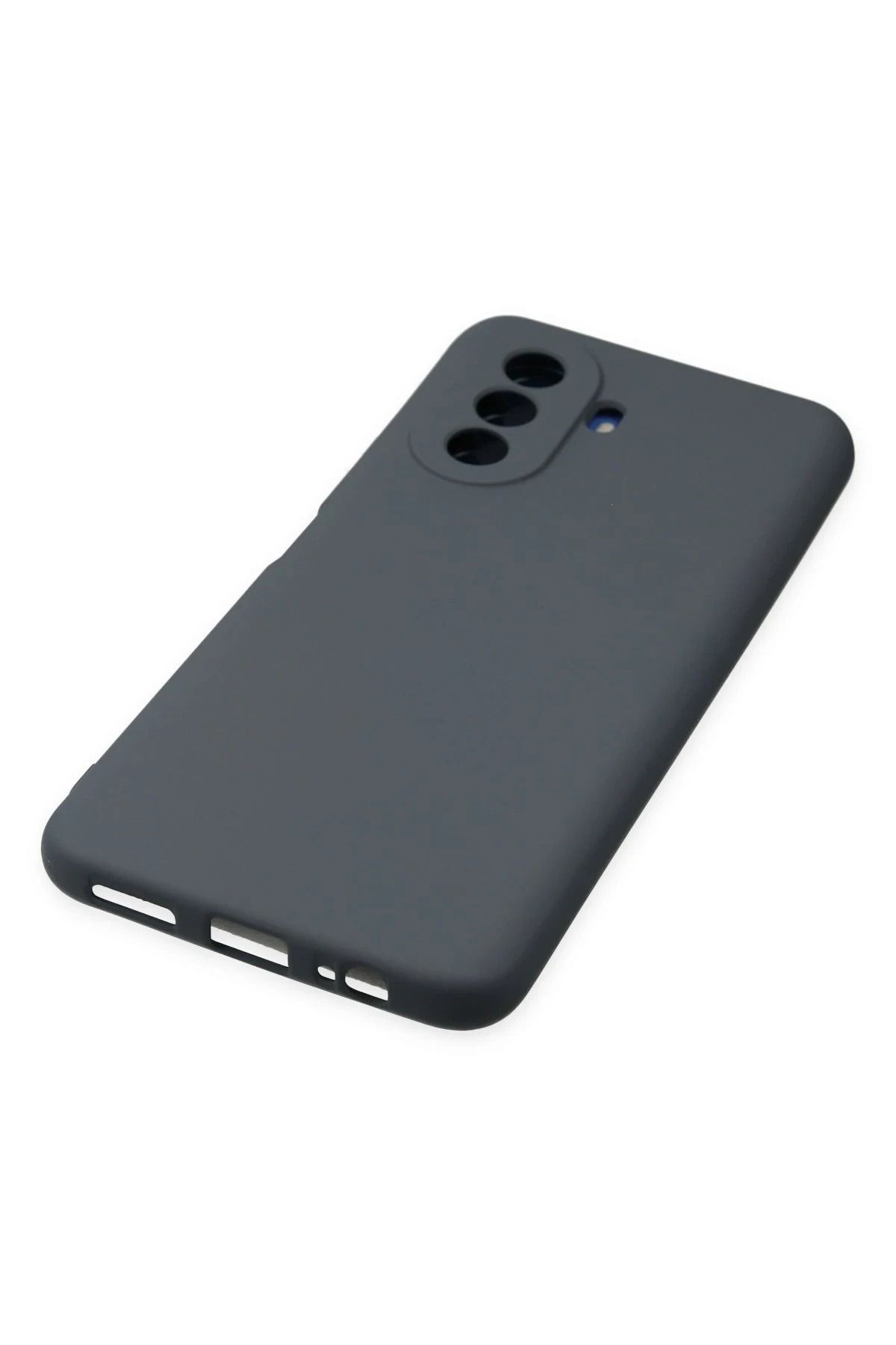 NewFace Huawei Nova Y70 uyumlu  Kılıf Nano içi Kadife Silikon - Gri