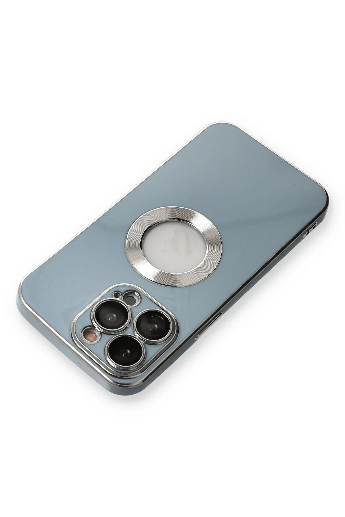 NewFace iPhone 14 Pro Max Kılıf Store Silikon - Sierra Blue WLZOR