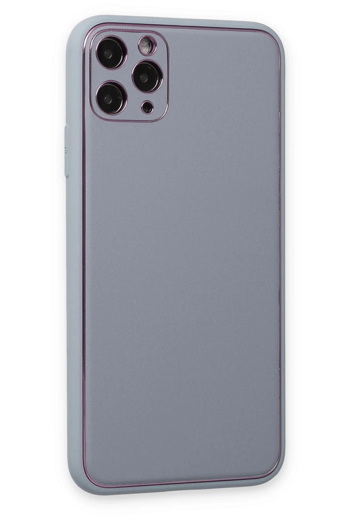 NewFace iPhone 11 Pro Kılıf Coco Deri Silikon Kapak - Turkuaz GLSTD