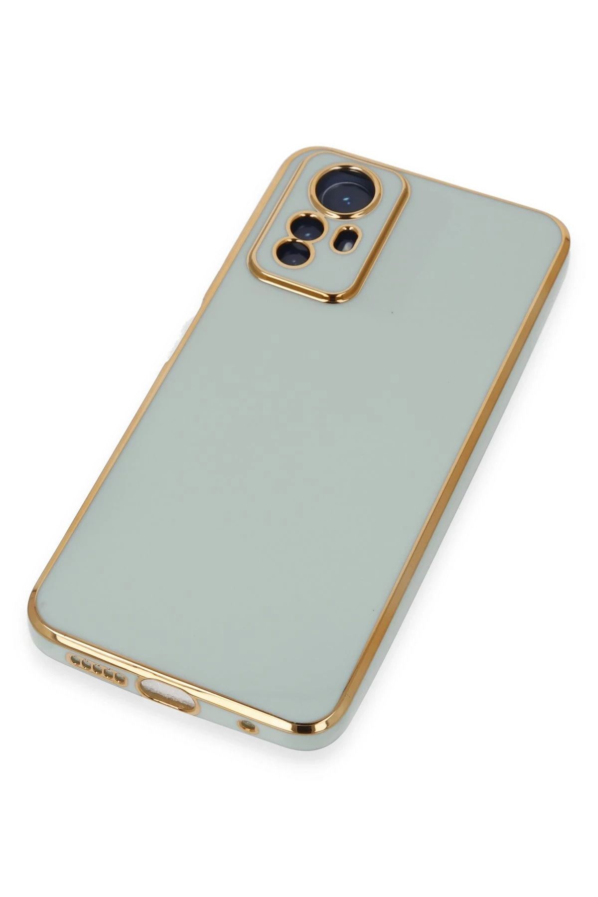 NewFace Xiaomi Redmi Note 12S Kılıf Volet Silikon - Açık Yeşil GLSTD