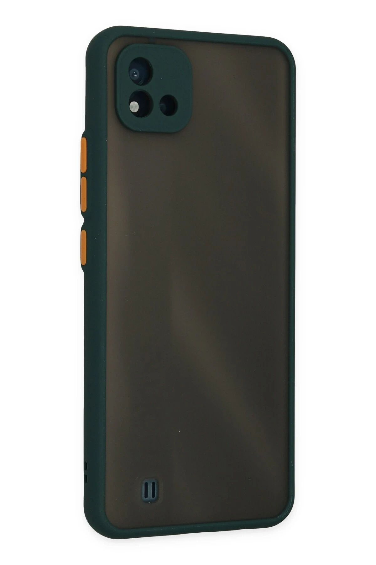 NewFace Realme C11 2021 Kılıf Montreal Silikon Kapak - Yeşil GLSTD