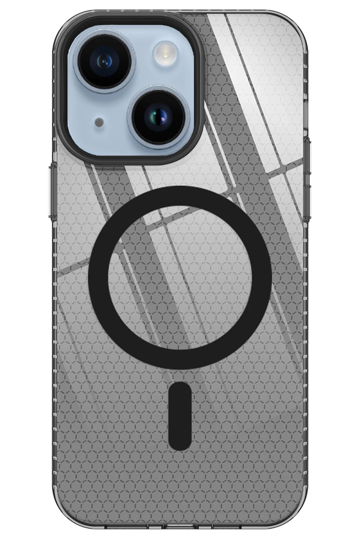NewFace iPhone 14 Plus Kılıf Beta Magneticsafe Silikon - Siyah GLSTD