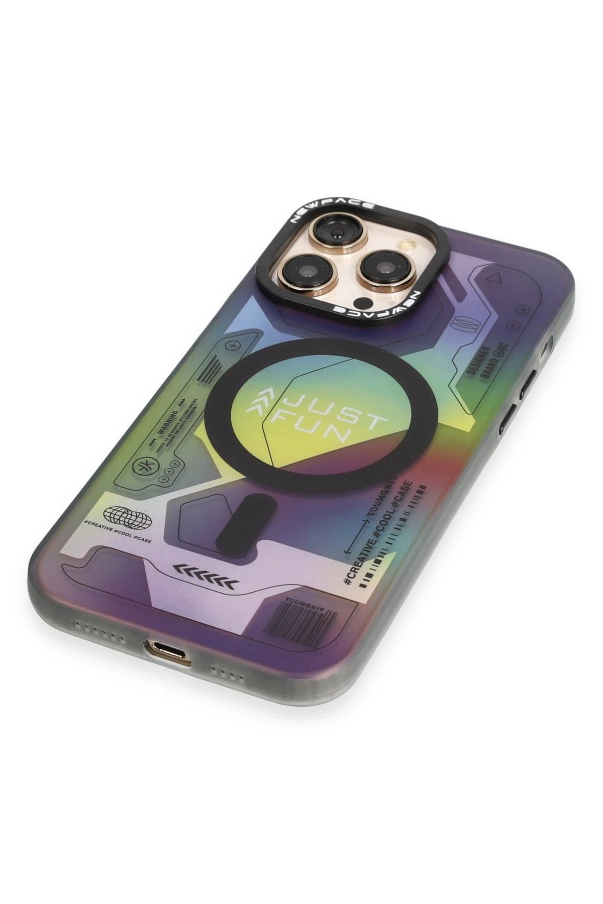 NewFace iPhone 14 Pro Max Kılıf Venüs Magneticsafe Desenli Kapak - Venüs - 2 GLSTD