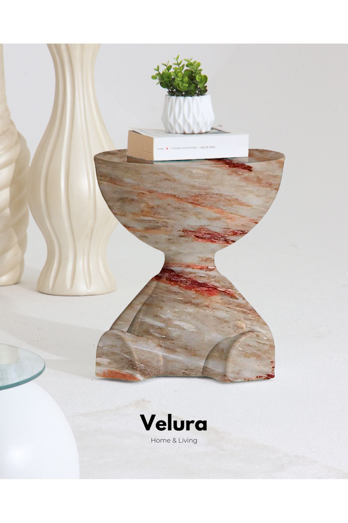 Velura Home & Living Tedy Yan Sehpa & Ayıcık Zigon Sehpa & Pinterest Sehpa Modeli - Mars Mermer Desen