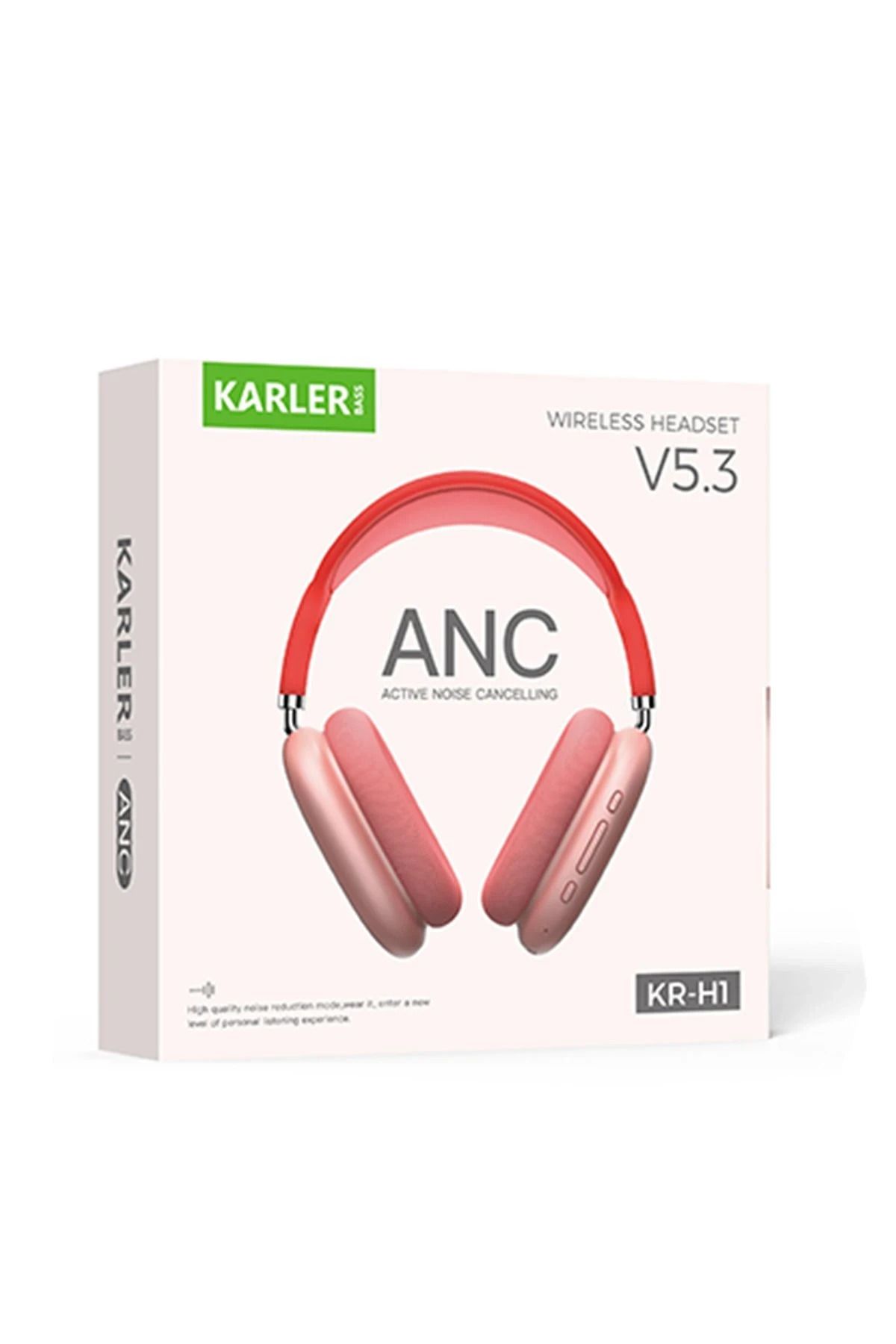 Karler Bass STN28 Kablosuz Kedi Kulaklık - Pembe GLSTD
