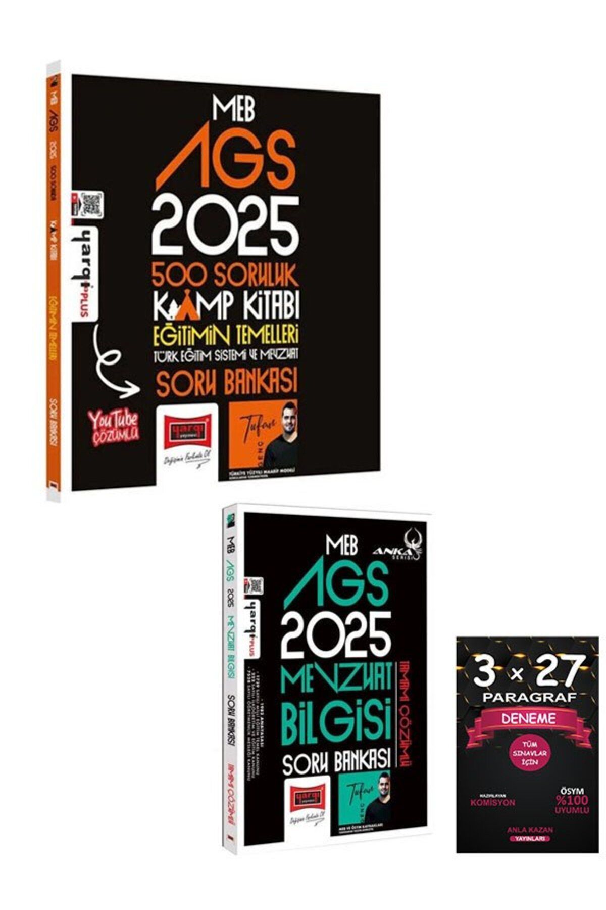 Yargı Yayınları Yargı 2025 MEB-AGS Eğitimin Temelleri +Mevzuat Bilgisi Kamp Kitabı Soru Bankası Çözümlü