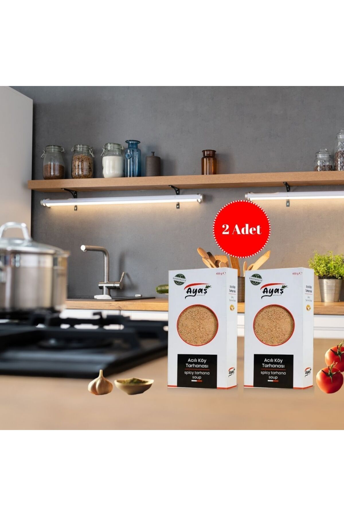 Ayaş Akkaya Kooperatifi Acılı Köy Tarhanası 400 gr*2li