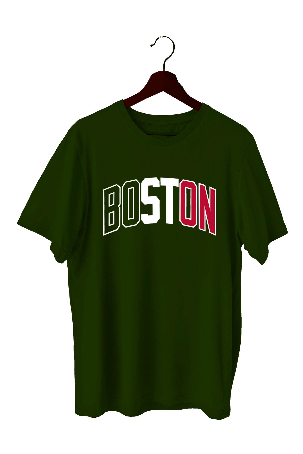 TOP GLORY Boston Baskılı BasketbolT-Shirt Sporcu Tişörtü