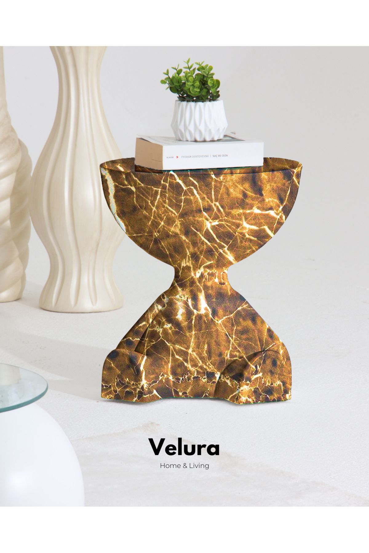 Velura Home & Living Tedy Yan Sehpa & Ayıcık Zigon Sehpa & Pinterest Sehpa Modeli - Kaos Mermer Desen