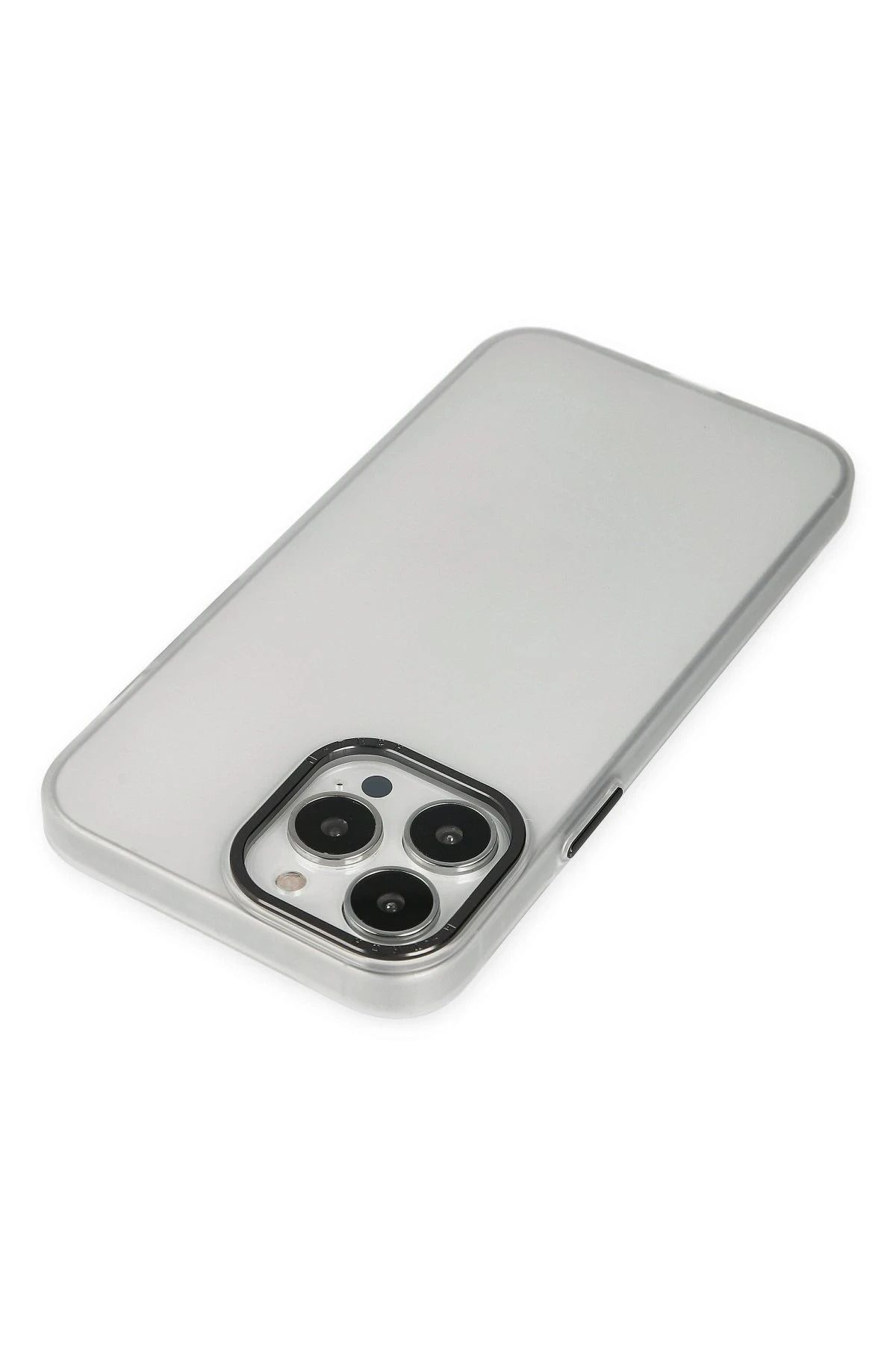 NewFace iPhone 14 Pro Max Kılıf Modos Metal Kapak - Şeffaf GLSTD