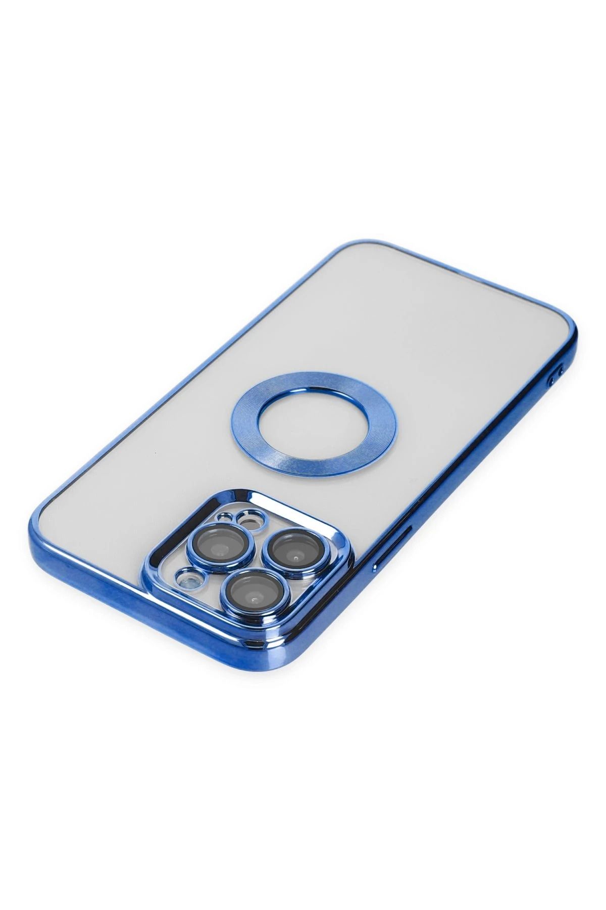NewFace iPhone 14 Pro Max Kılıf Slot Silikon - Mavi SVLRS
