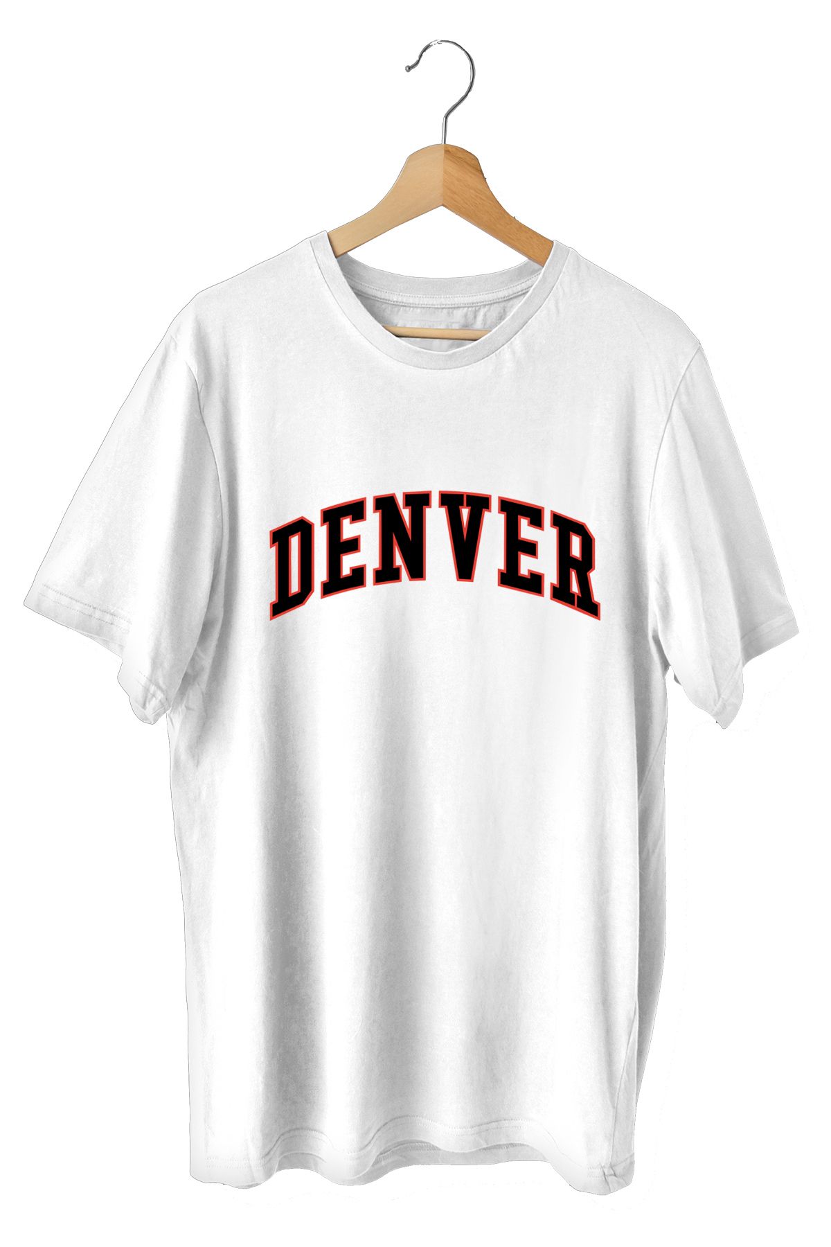 TOP GLORY Denver Baskılı Basketbol T-Shirt Sporcu Tişörtü