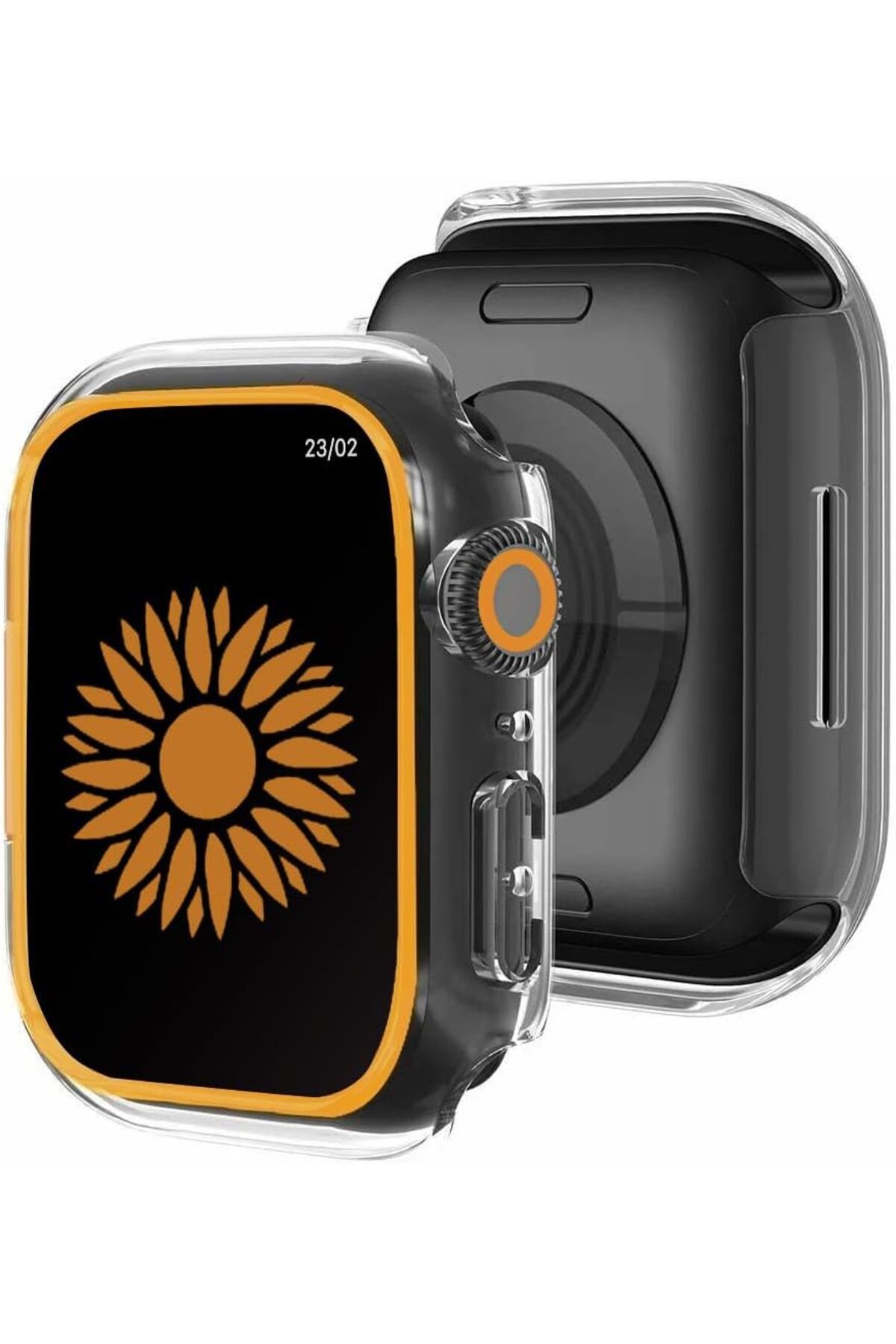 DERİK dsr Watch Se 6 5 4 44MM Kasa Kılıf Neon Sert Şeffaf Tam Kaplayan Watch Kılıf Koruyucu Kılıf P