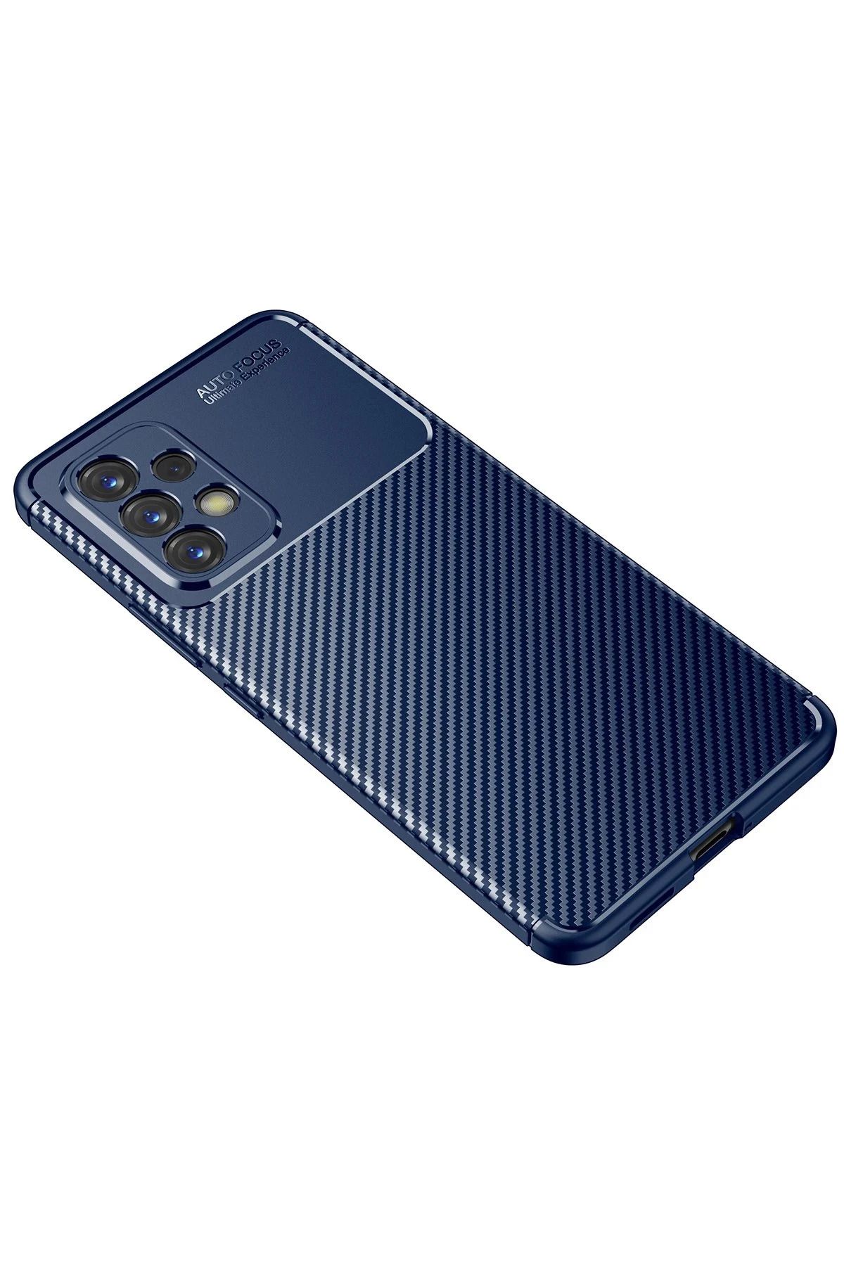 NewFace Samsung Galaxy A53 5G Kılıf Auto Focus Karbon Kapak - Lacivert WLZOR