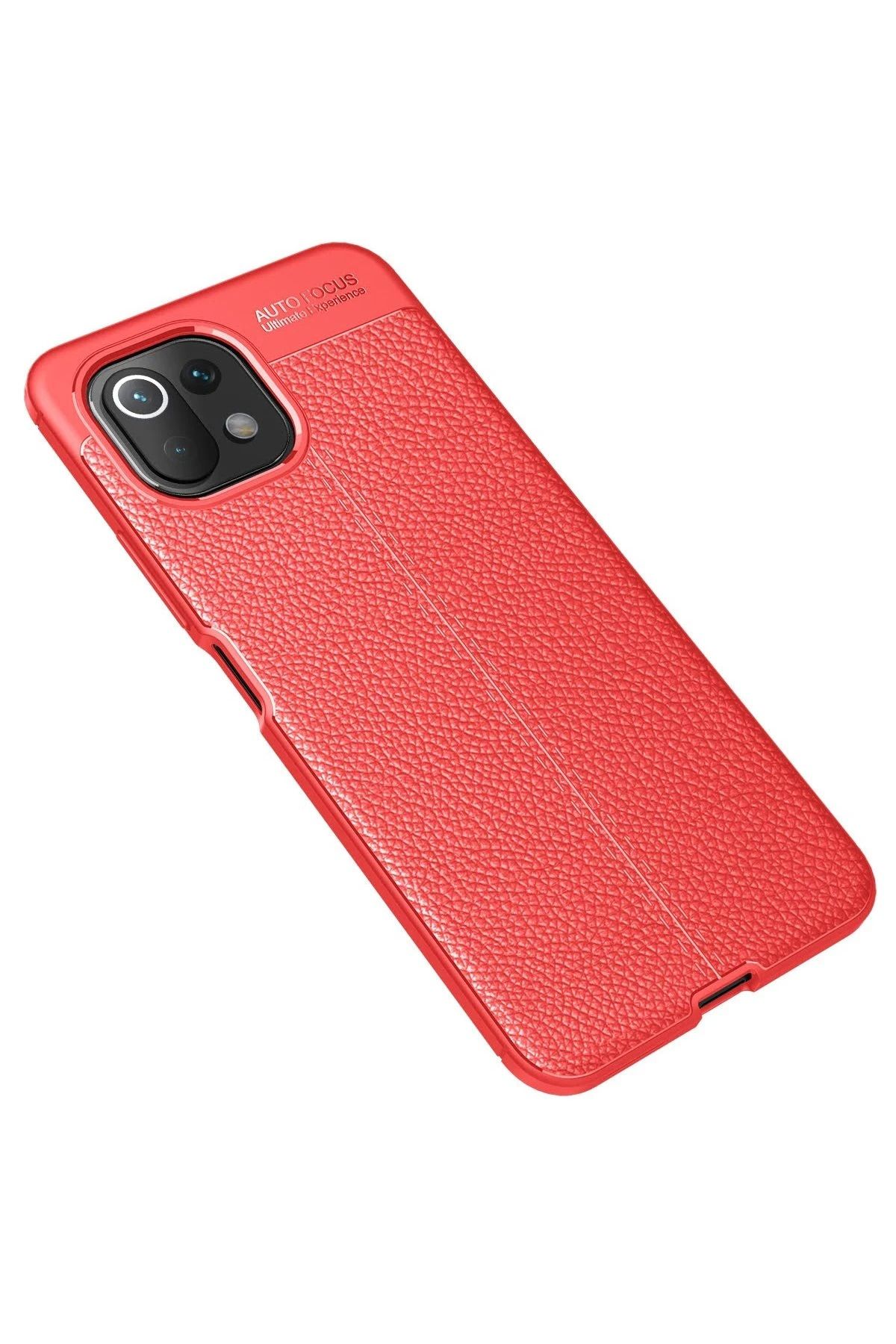 NewFace Xiaomi Mİ 11 Lite Kılıf Auto Focus Kapak - Kırmızı SVLRS