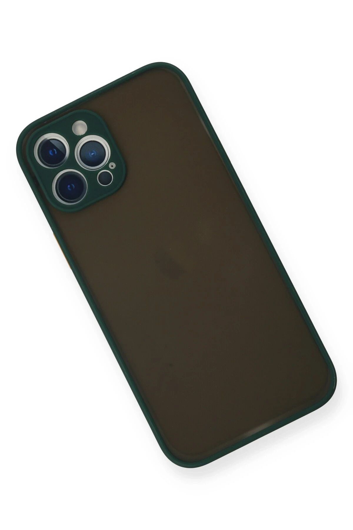 NewFace iPhone 12 Pro Max Kılıf Montreal Silikon Kapak - Yeşil GLSTD