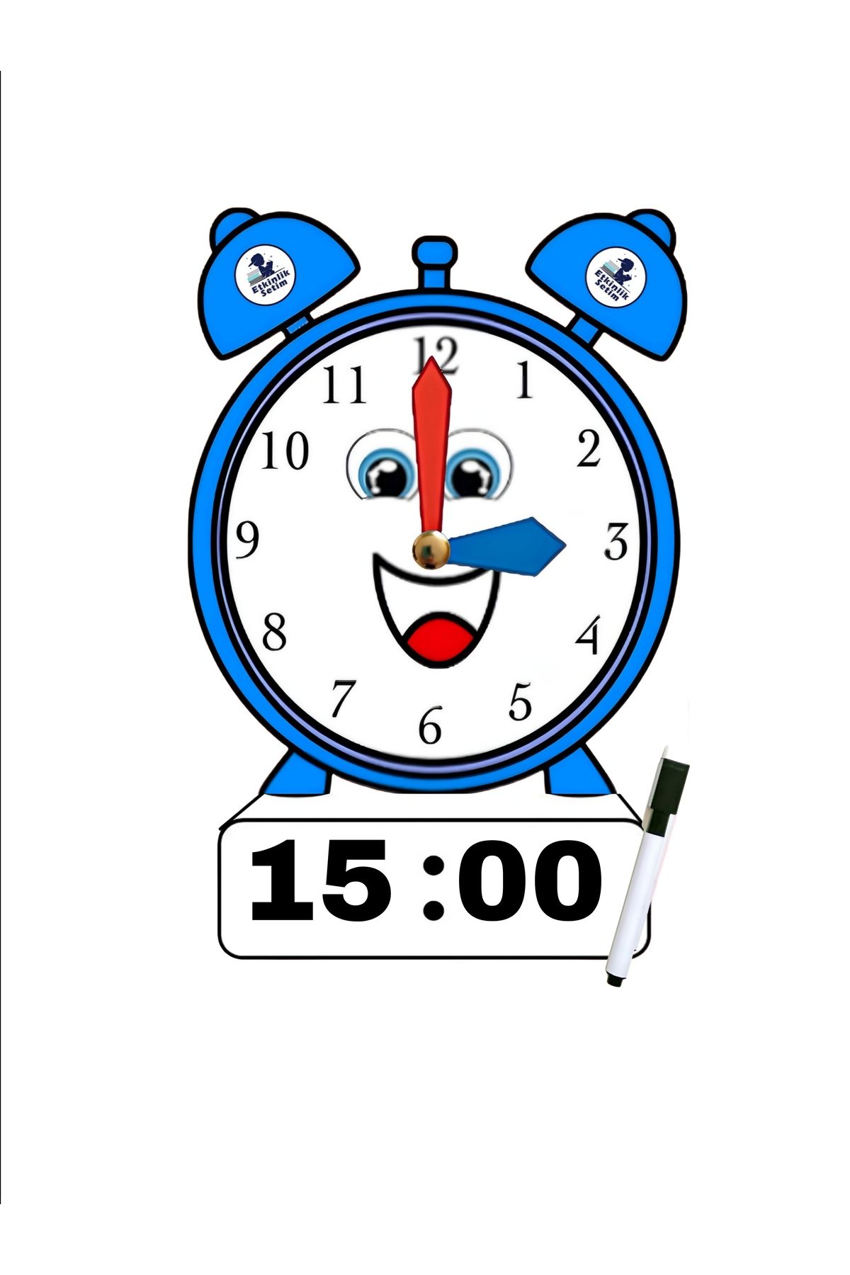 etkinliksetim YAZ SİL KALEM HEDİYELİ SAATİ ÖĞRENİYORUM ETKİNLİK