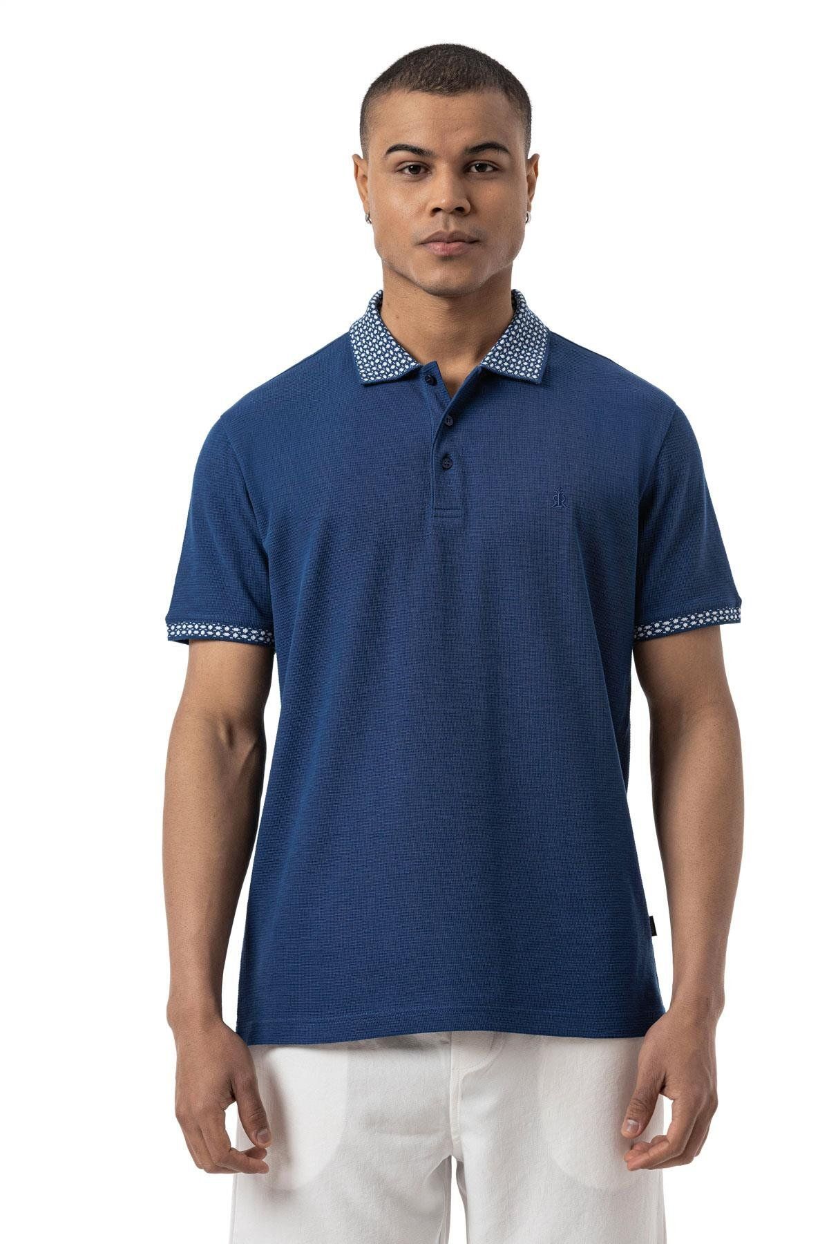 rugatchi Flamlı Waffle Polo Yaka T-Shirt