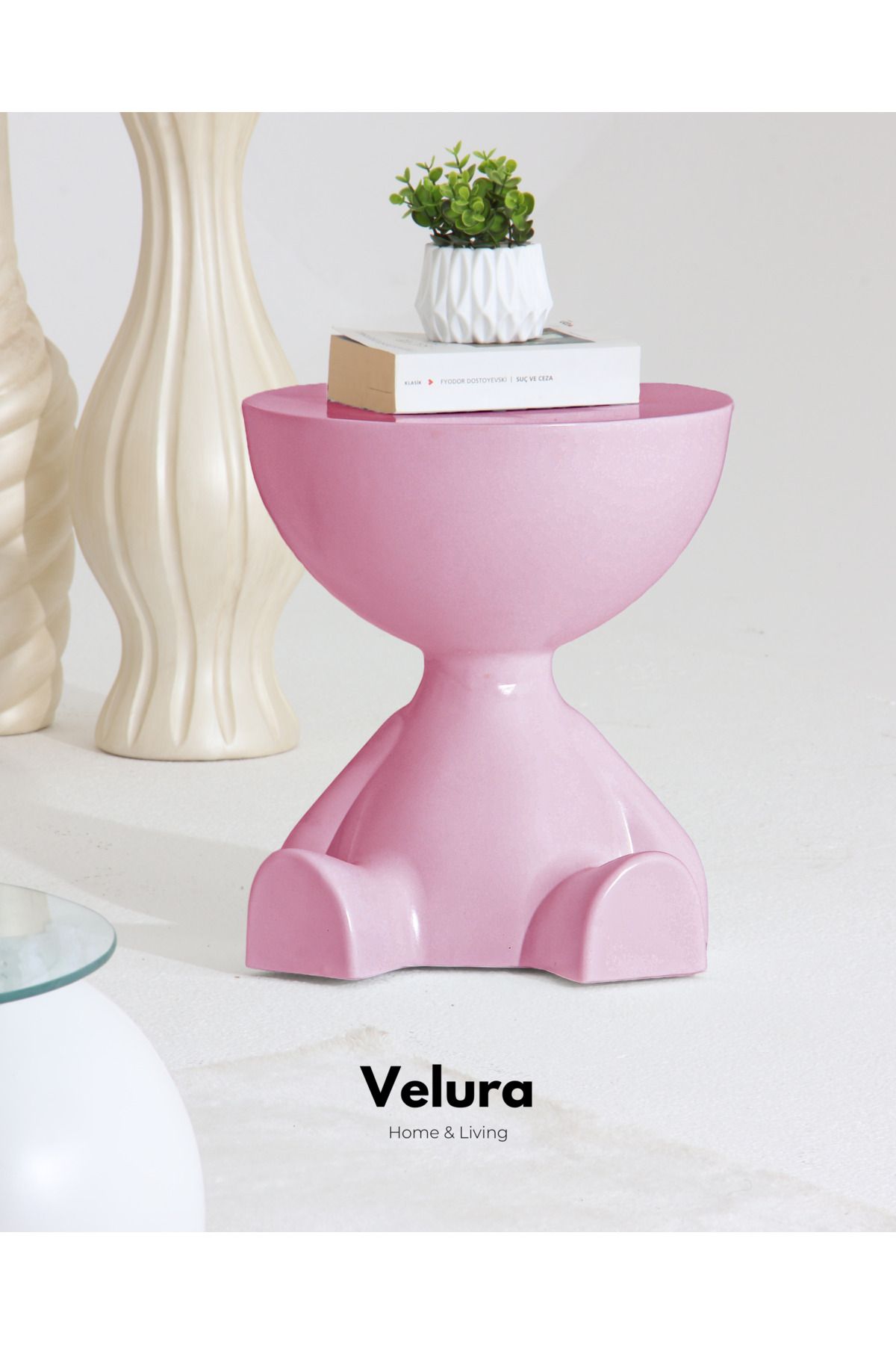 Velura Home & Living Tedy Yan Sehpa & Ayıcık Zigon Sehpa & Pinterest Sehpa Modeli - Pembe