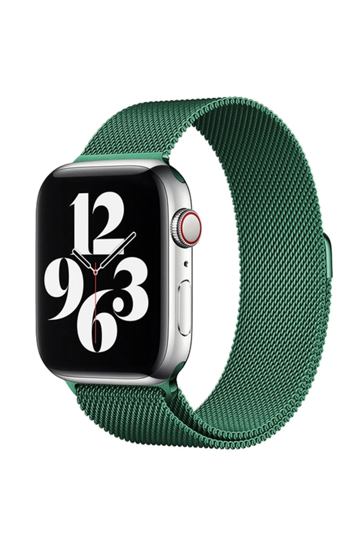 NewFace Apple Watch 38mm Metal Mıknatıslı Kordon - Haki Yeşil WLZOR