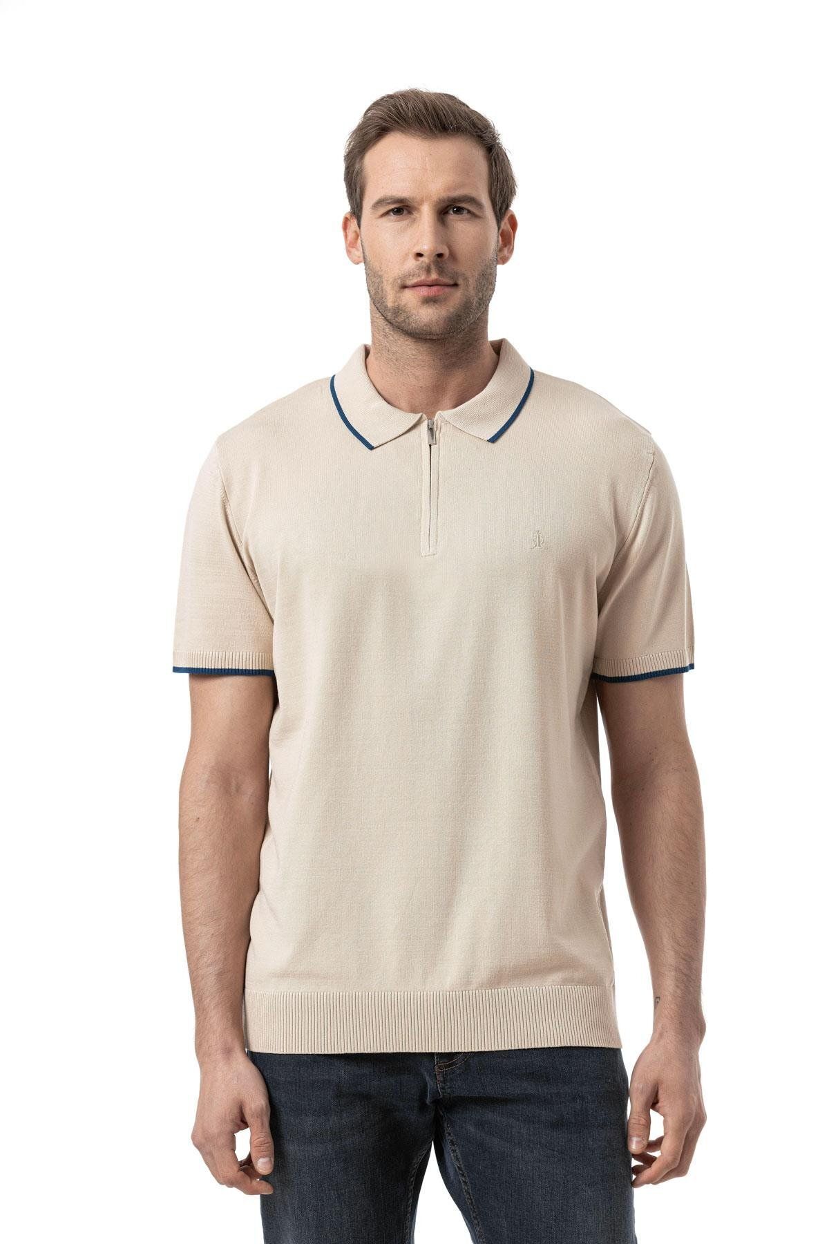 rugatchi Fermuarlı Triko Polo T-Shirt