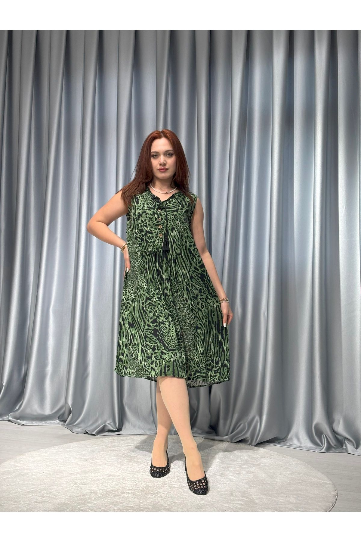 Butik Yazlık Askılı Elbise