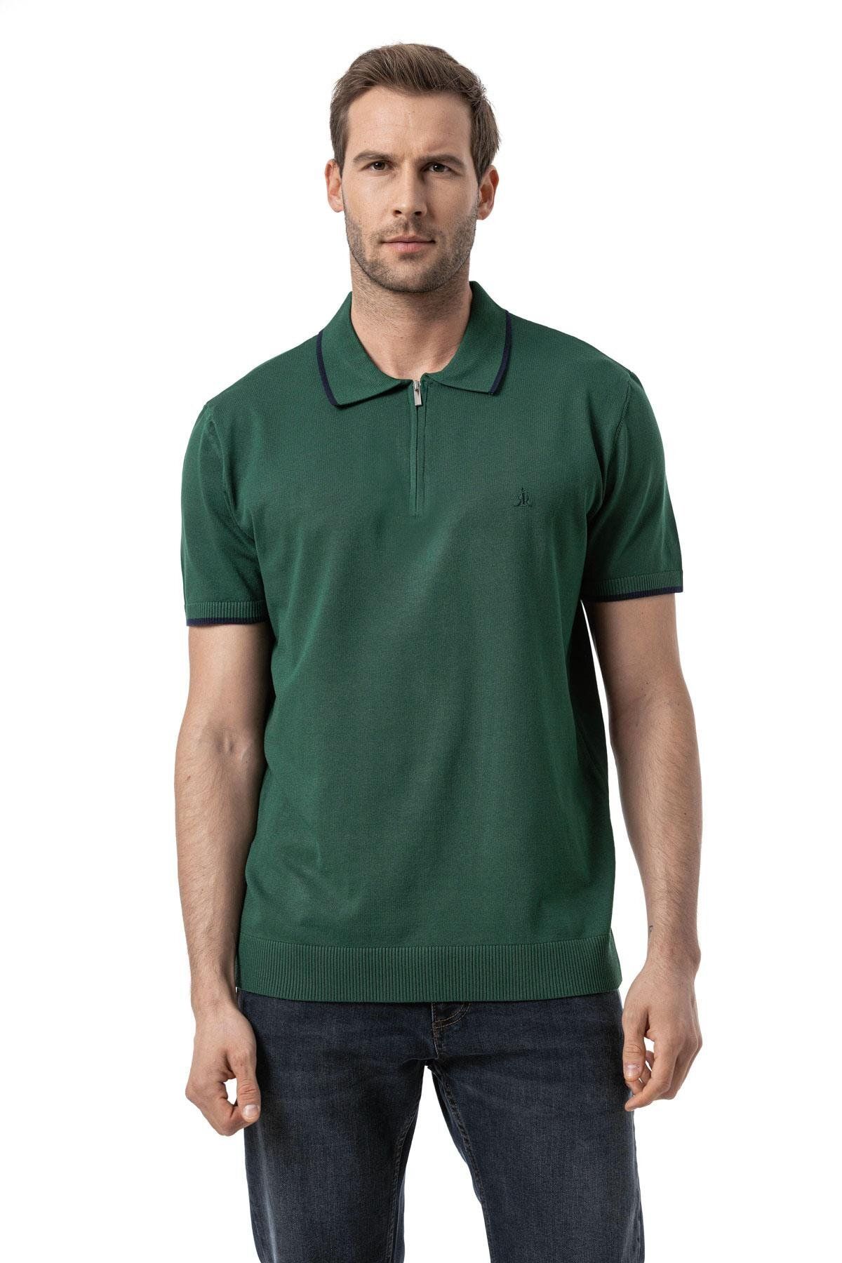 rugatchi Fermuarlı Triko Polo T-Shirt